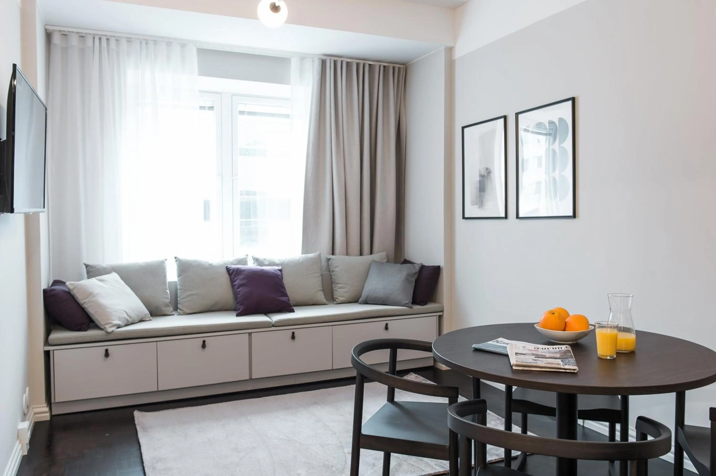 Living room in Forenom Aparthotel Turku