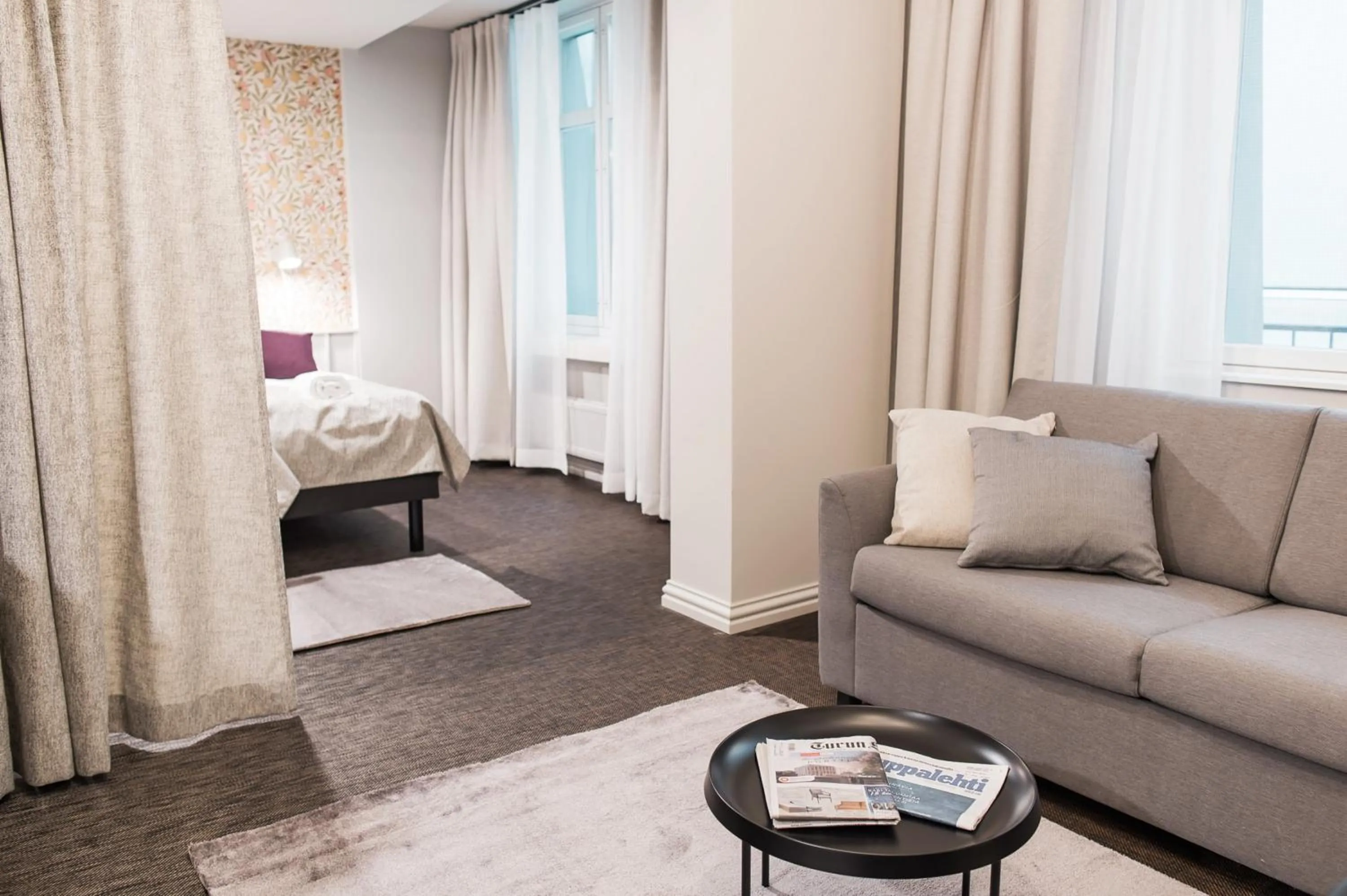 Photo of the whole room, Bed in Forenom Aparthotel Turku