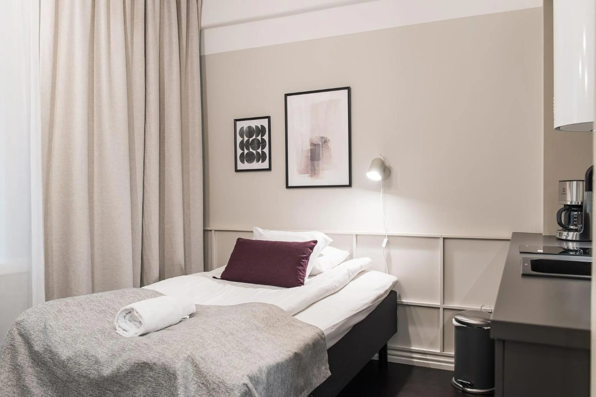 Bed in Forenom Aparthotel Turku