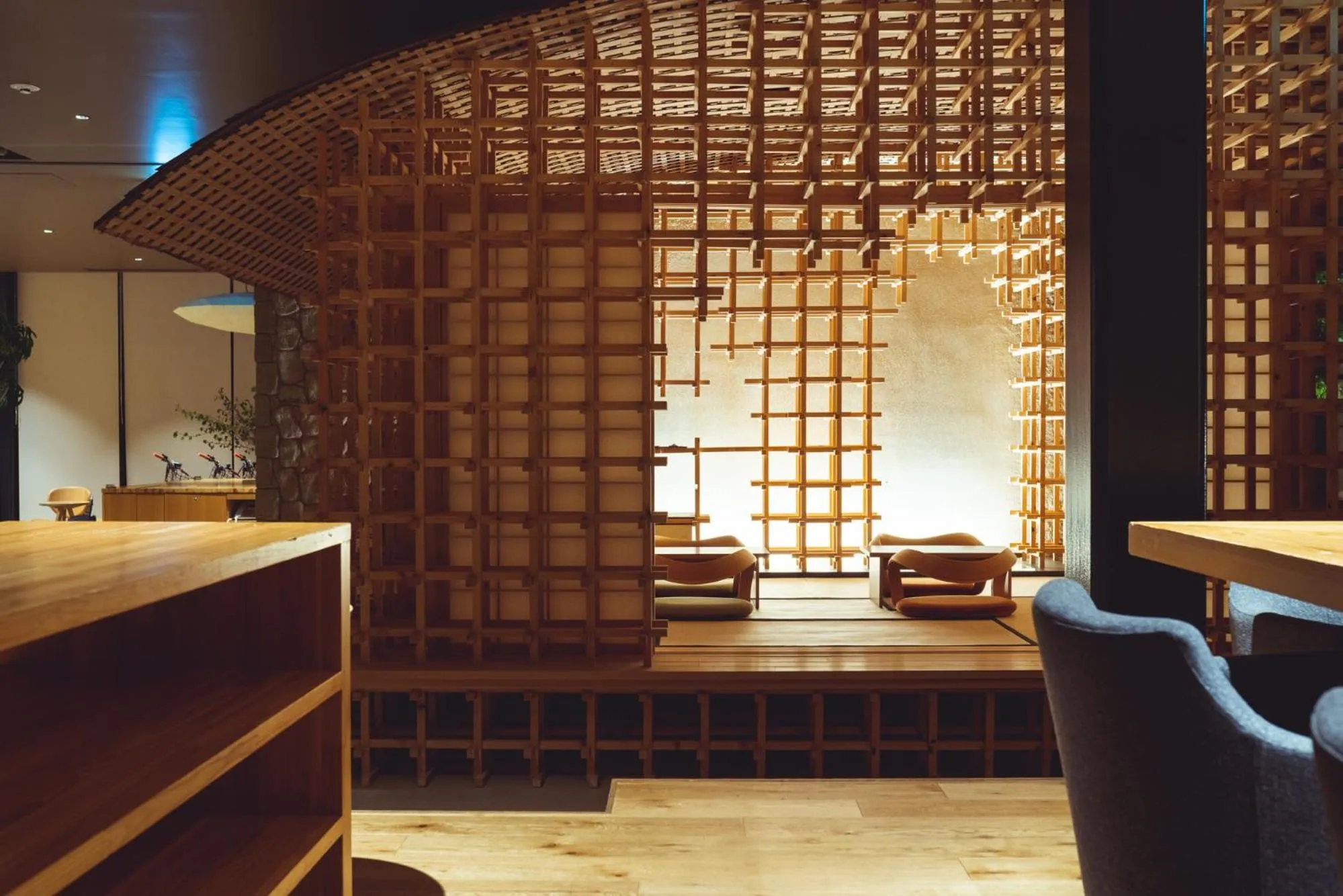 Communal lounge/ TV room in SETRE Naramachi セトレ ならまち