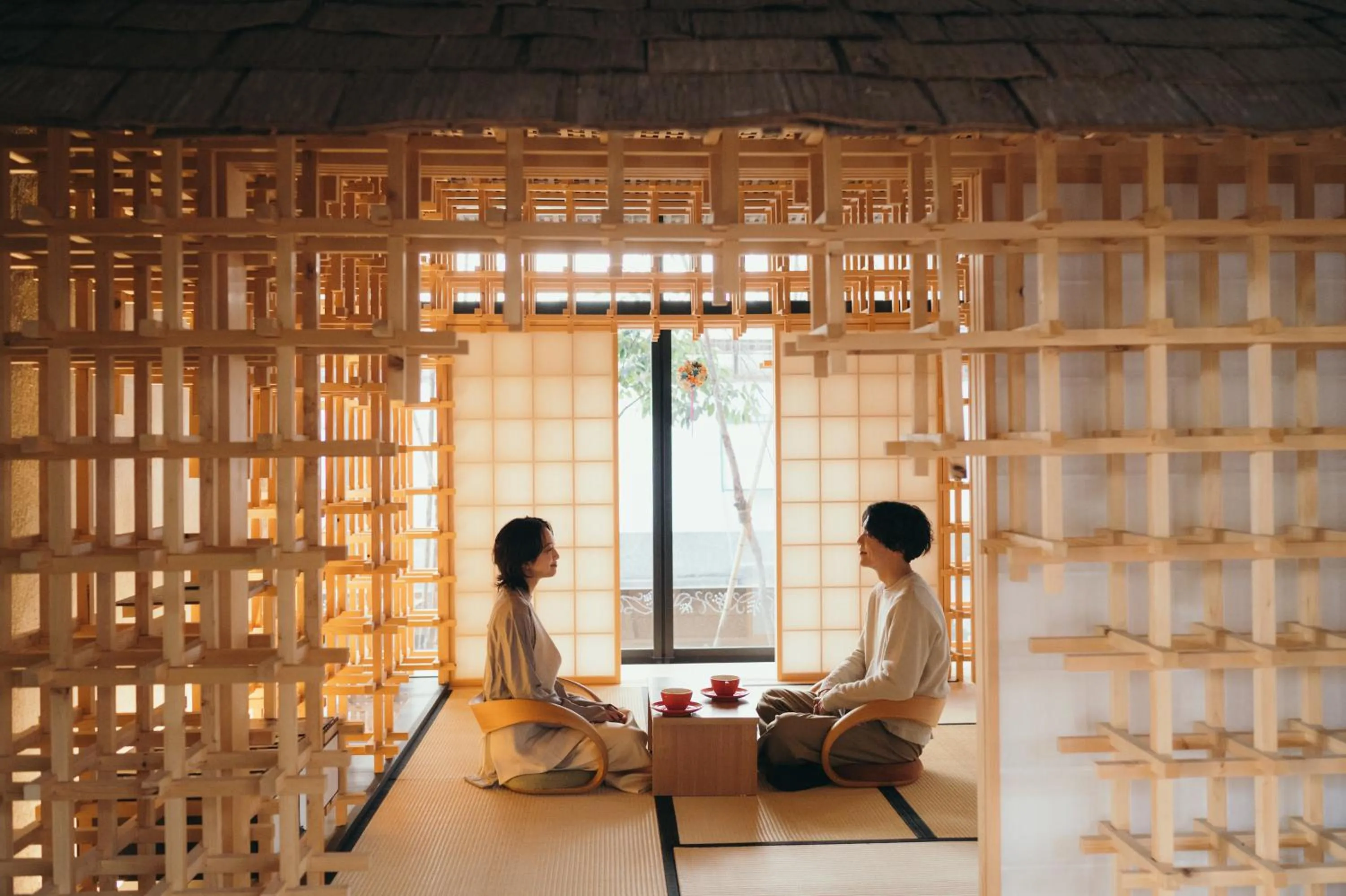 Lounge or bar in SETRE Naramachi セトレ ならまち