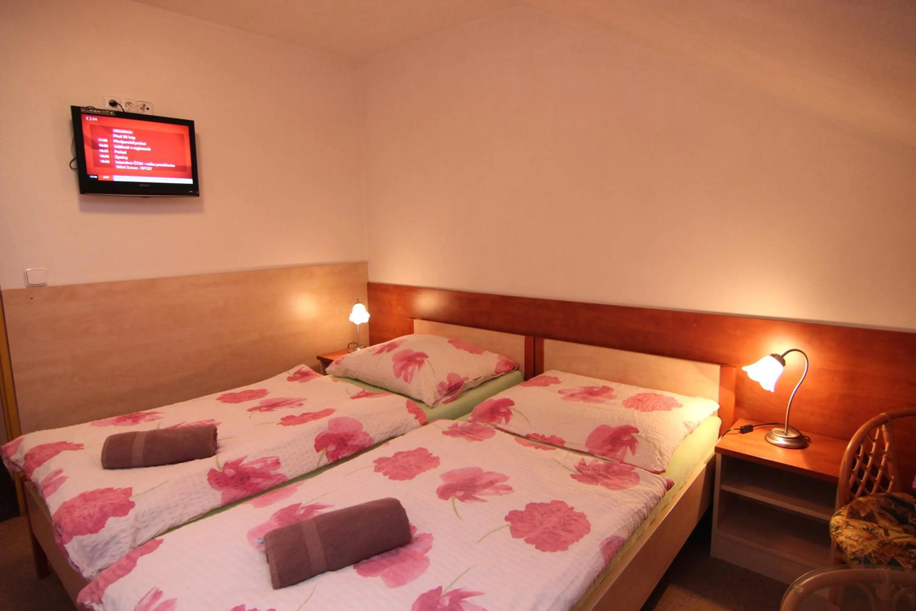 Bed in Hotel Restaurant Svejk