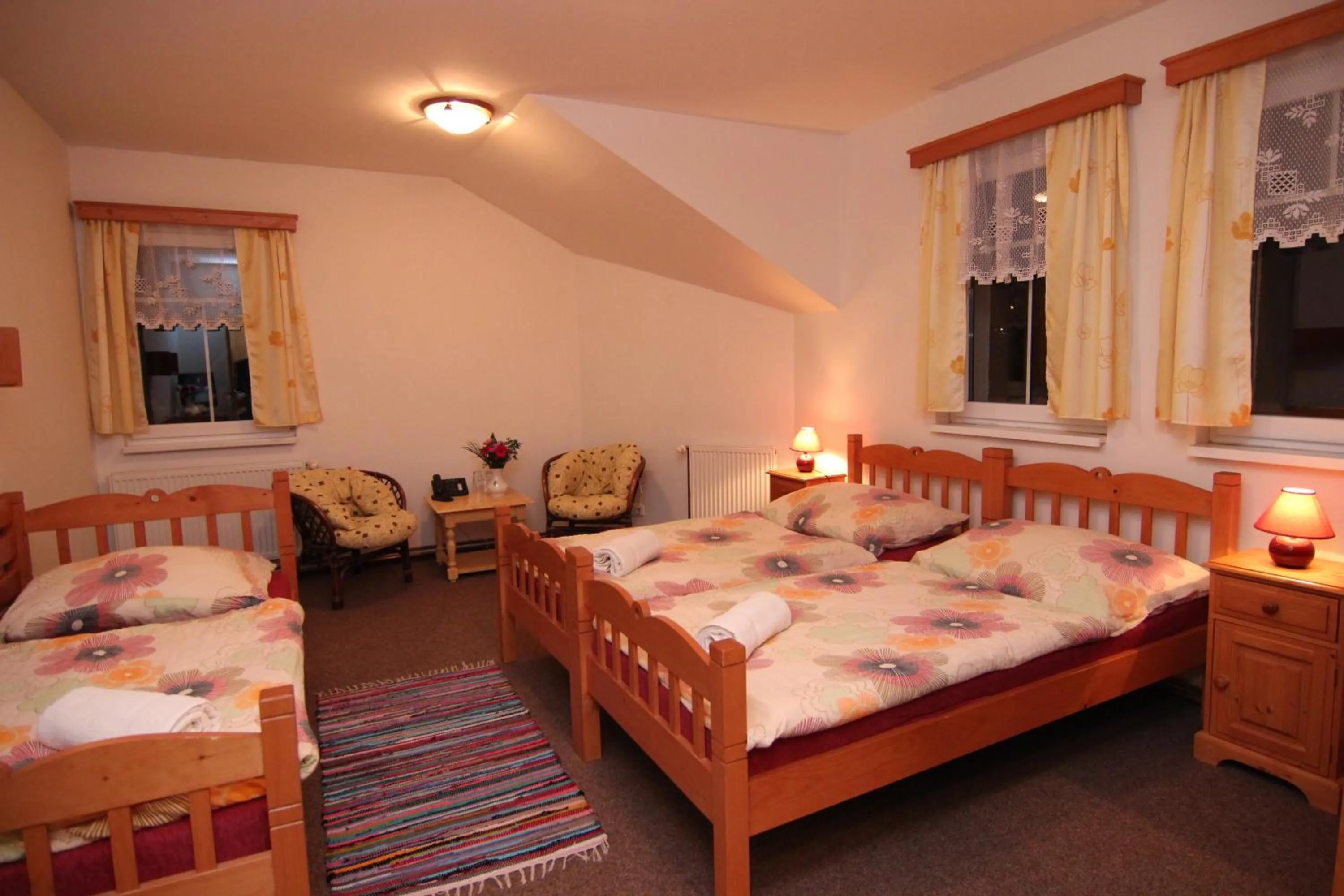 Bed in Hotel Restaurant Svejk