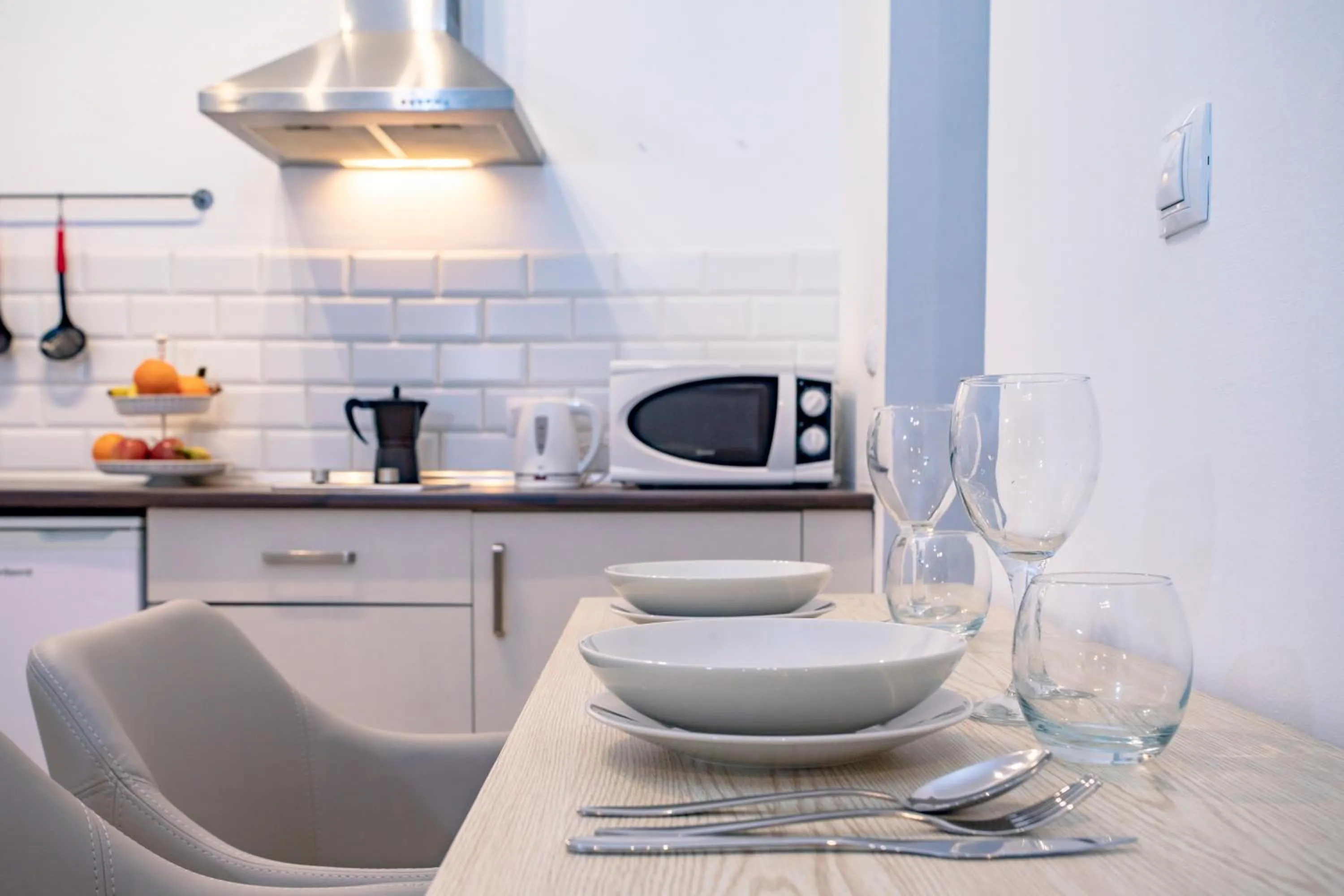 Kitchen or kitchenette in Málaga Central Suites