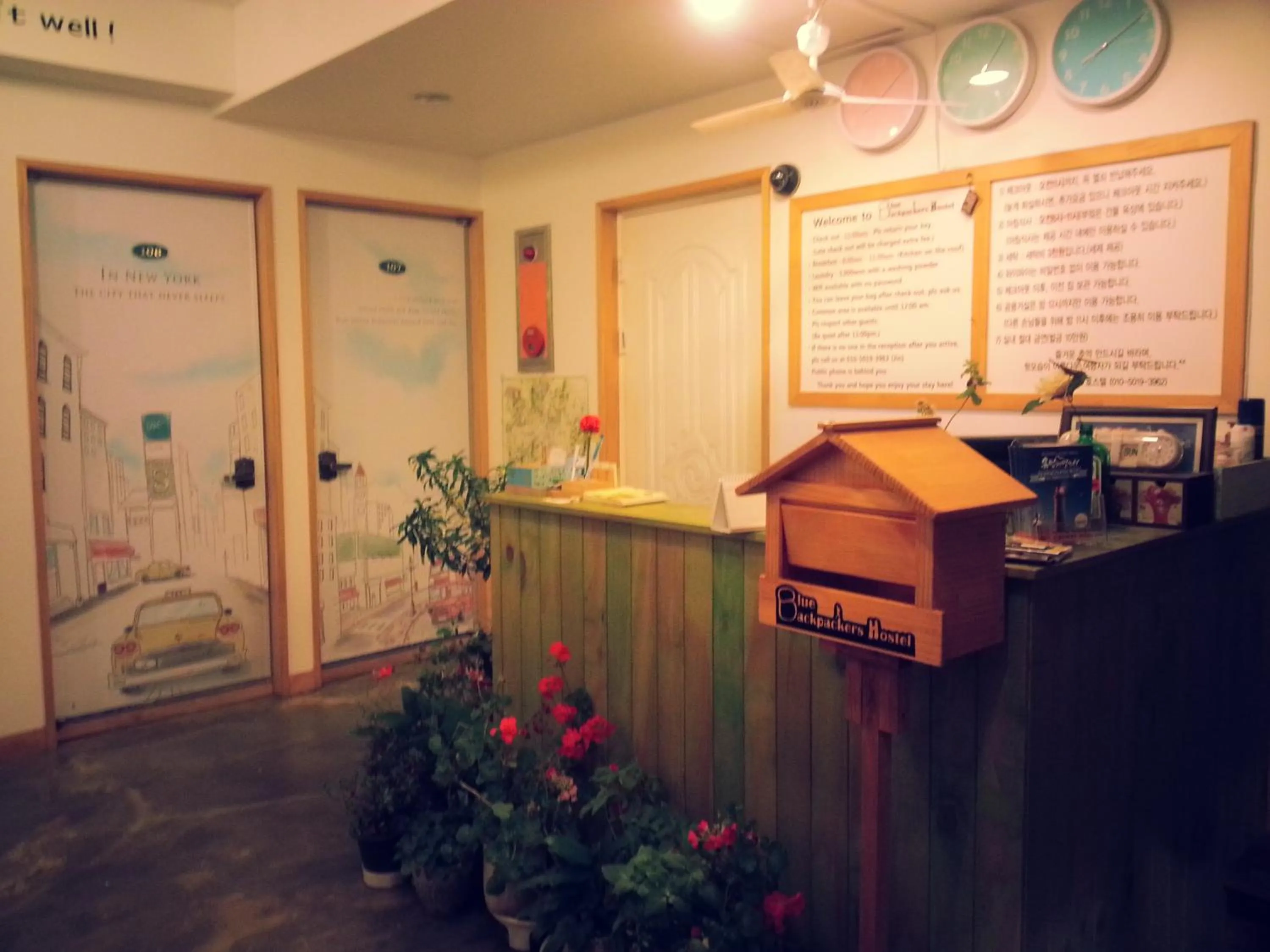 Property building in Blue Backpackers Hostel