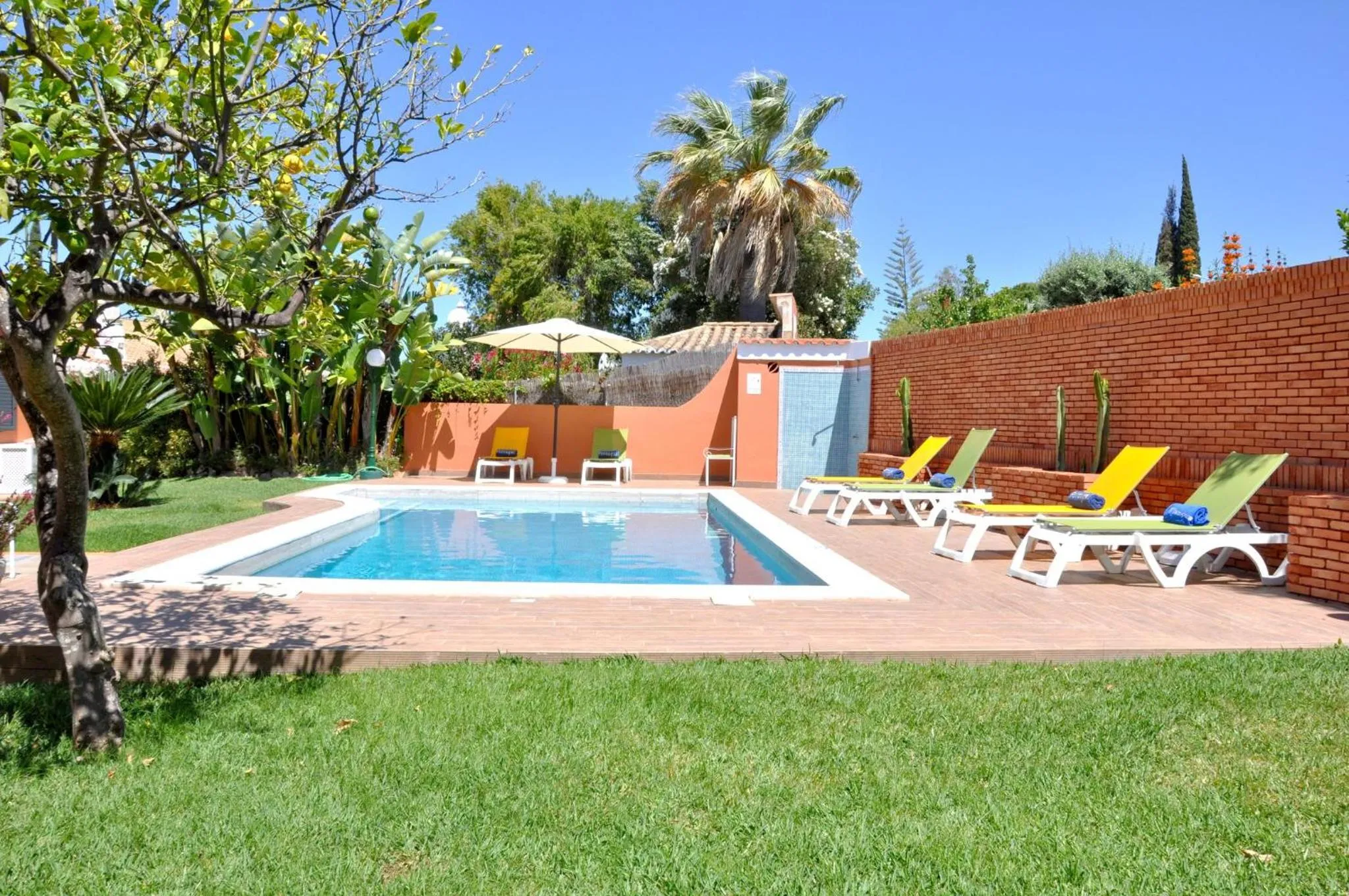 Natural landscape in Fantastic for Family Gatherings, Optional Pool Heating, Free Air Con Wifi