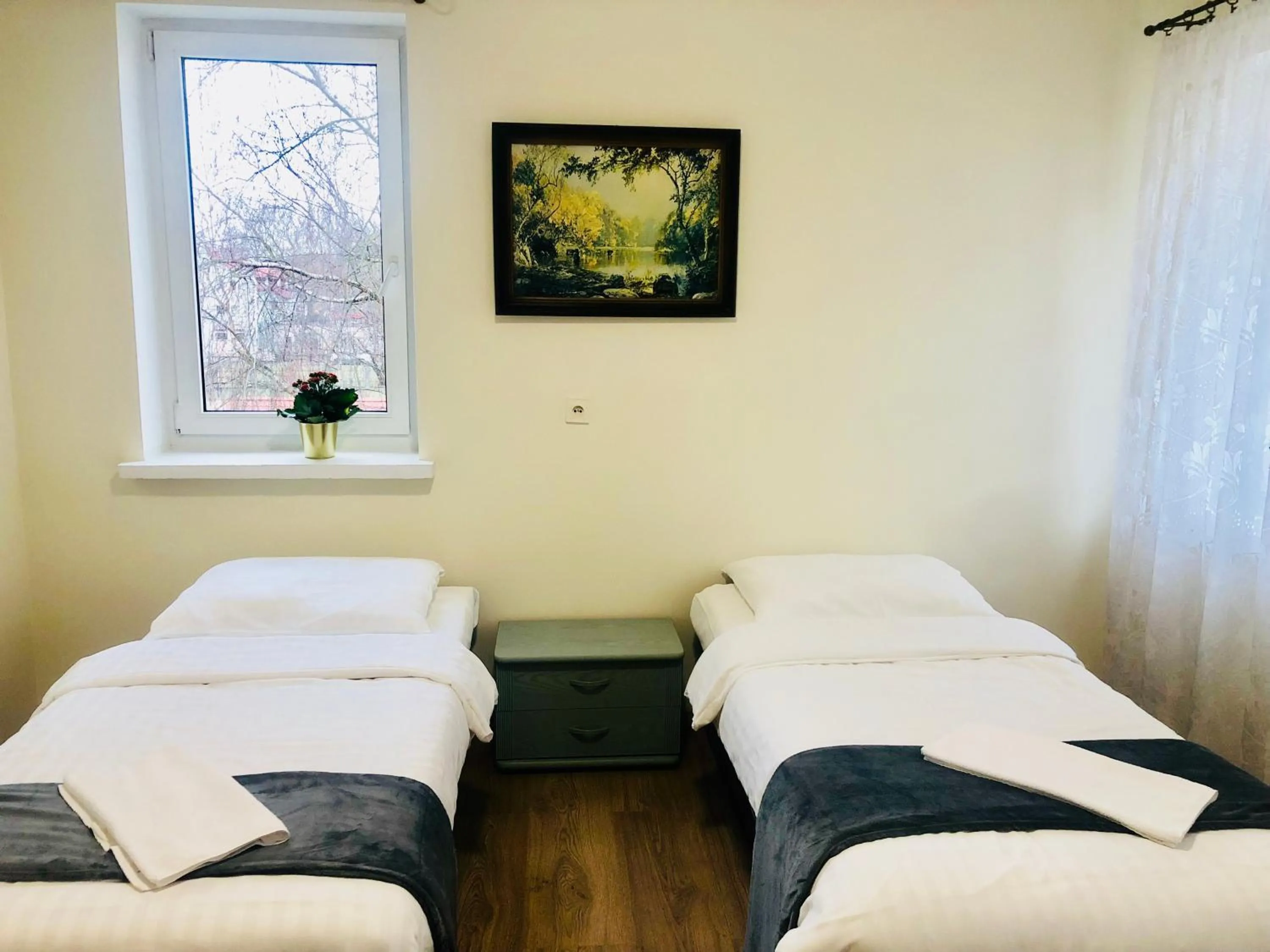 Bed in Pokoje Goscinne ATENA