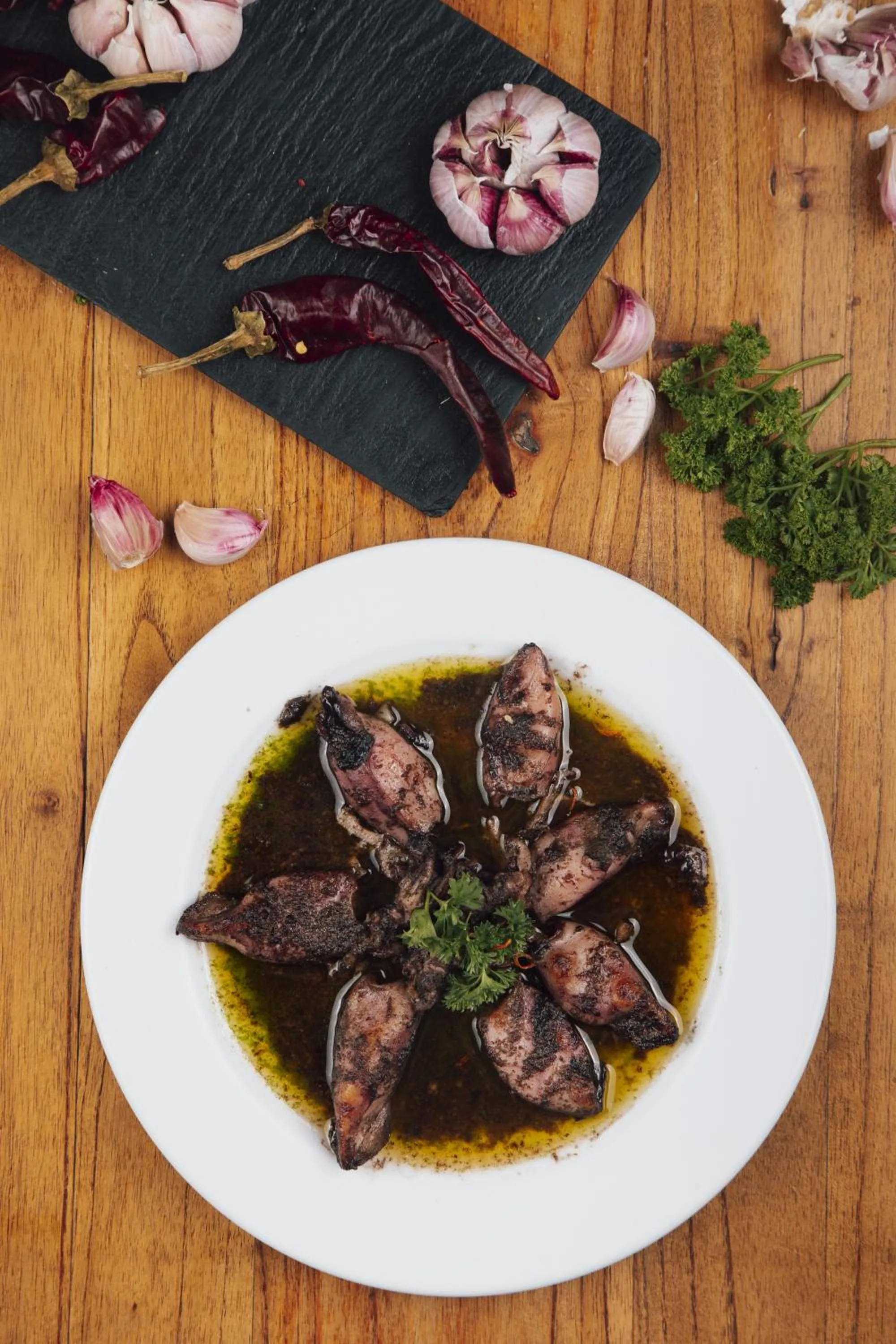 Food and drinks in Loft Osteria by Sagardi