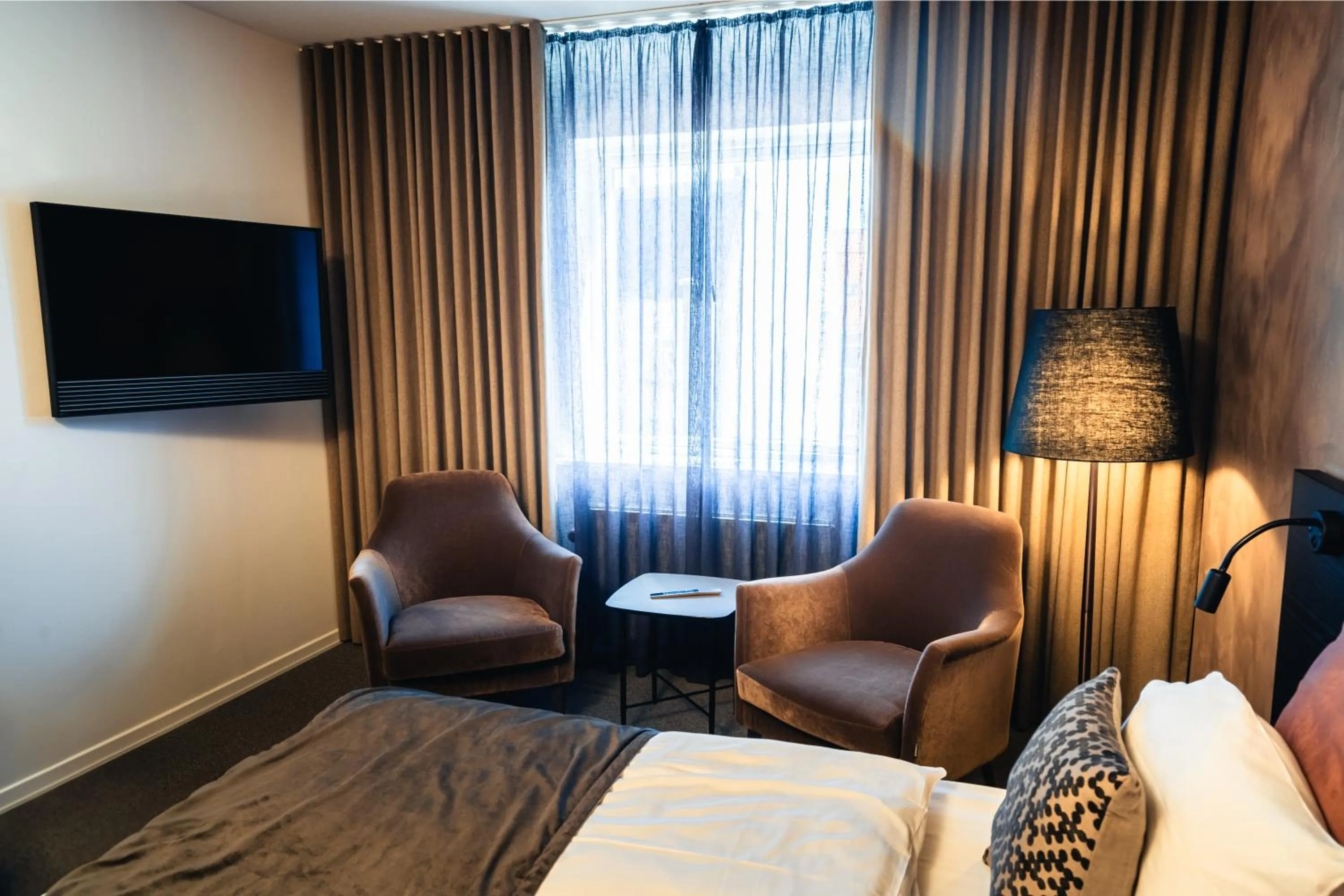 Bed in Struer Grand Hotel