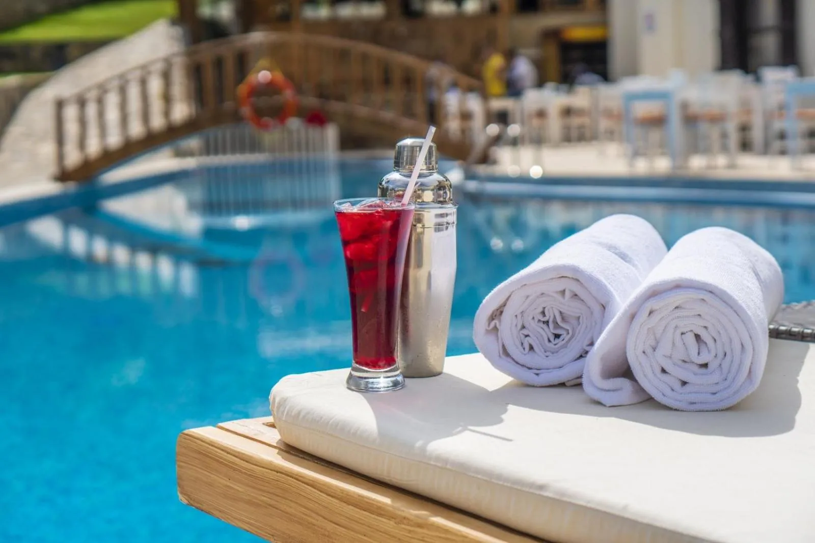 Pool view in Mira Suites