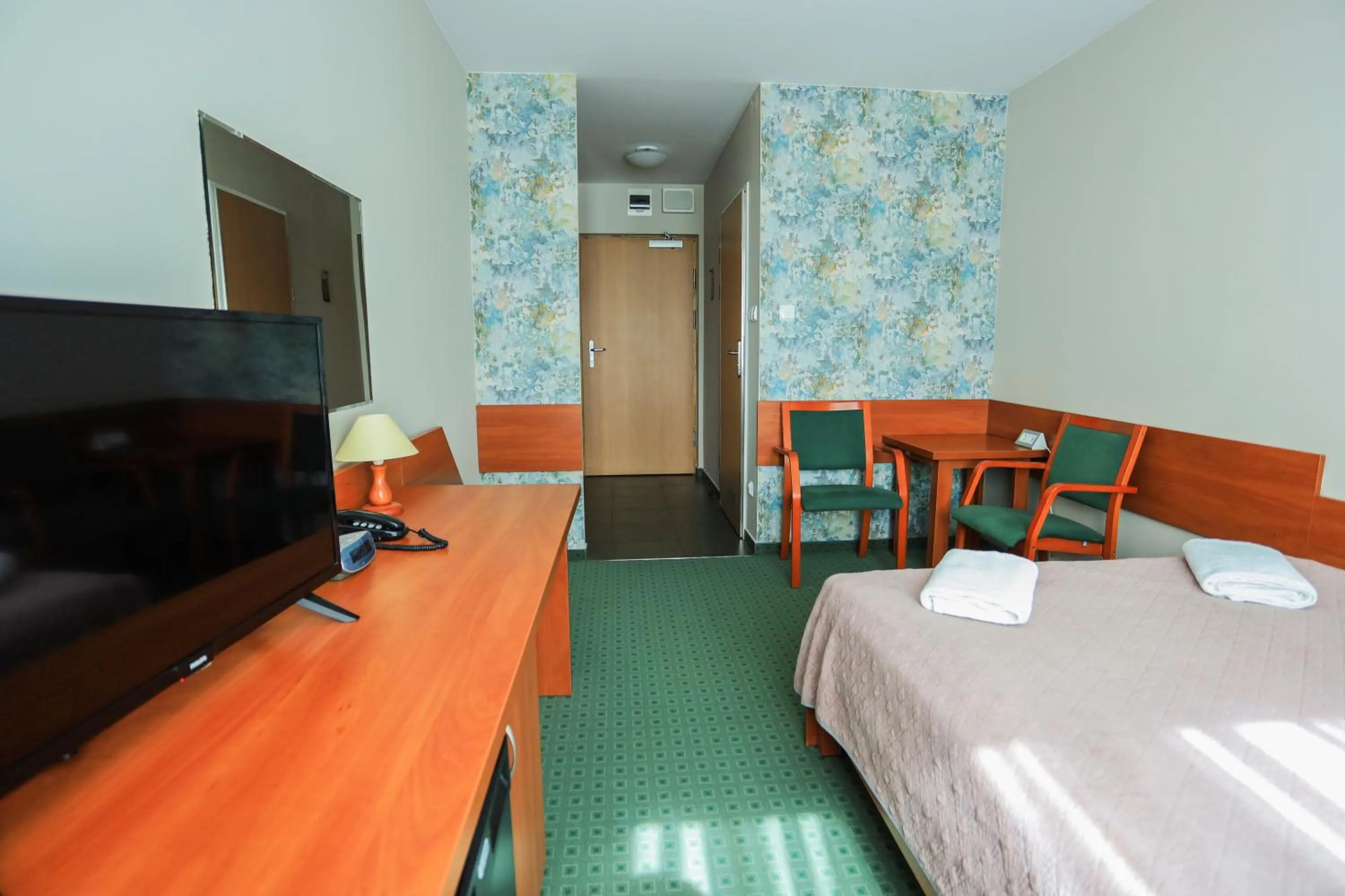 Bed in Hotel Krakowiak