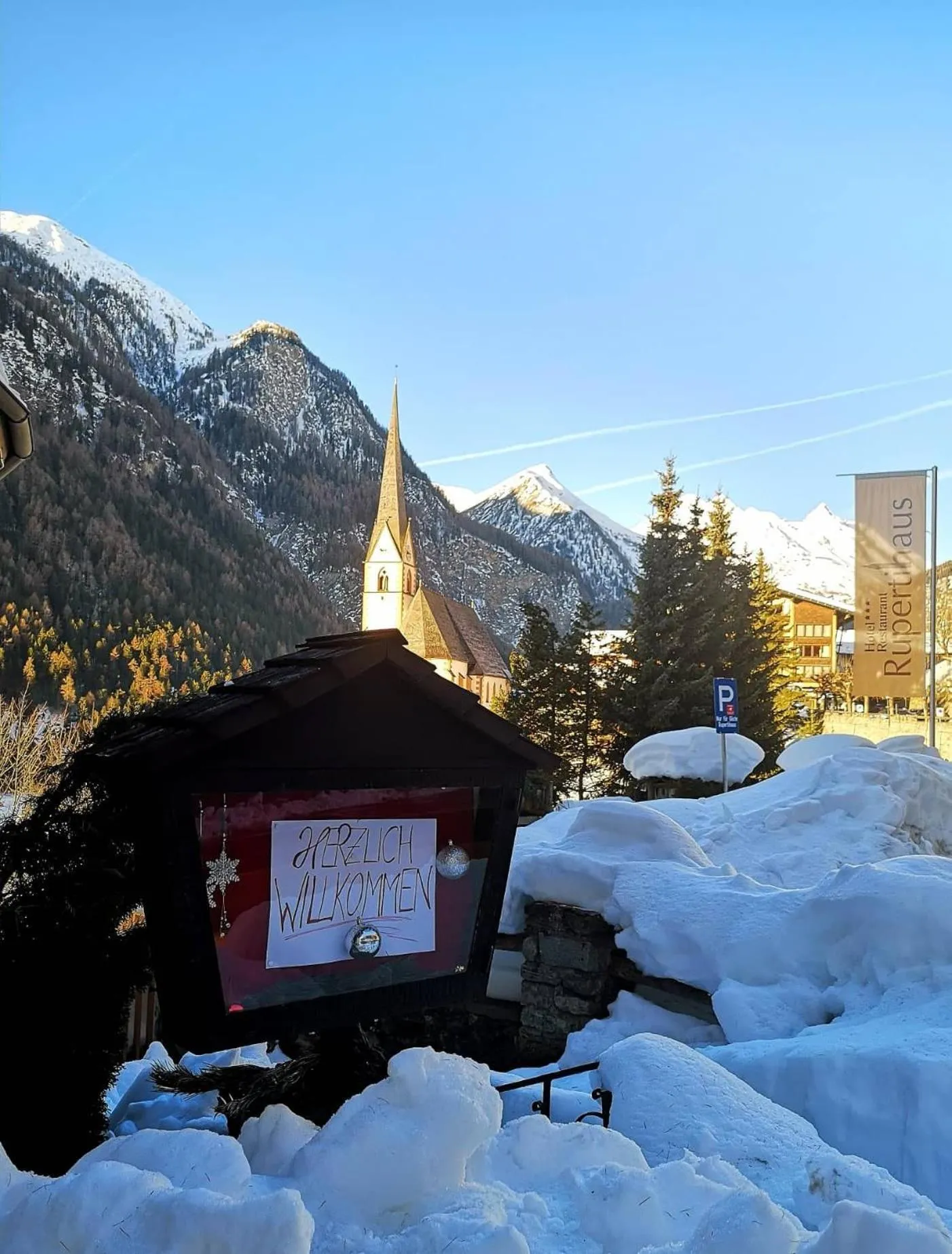 Mountain view in Hotel Rupertihaus