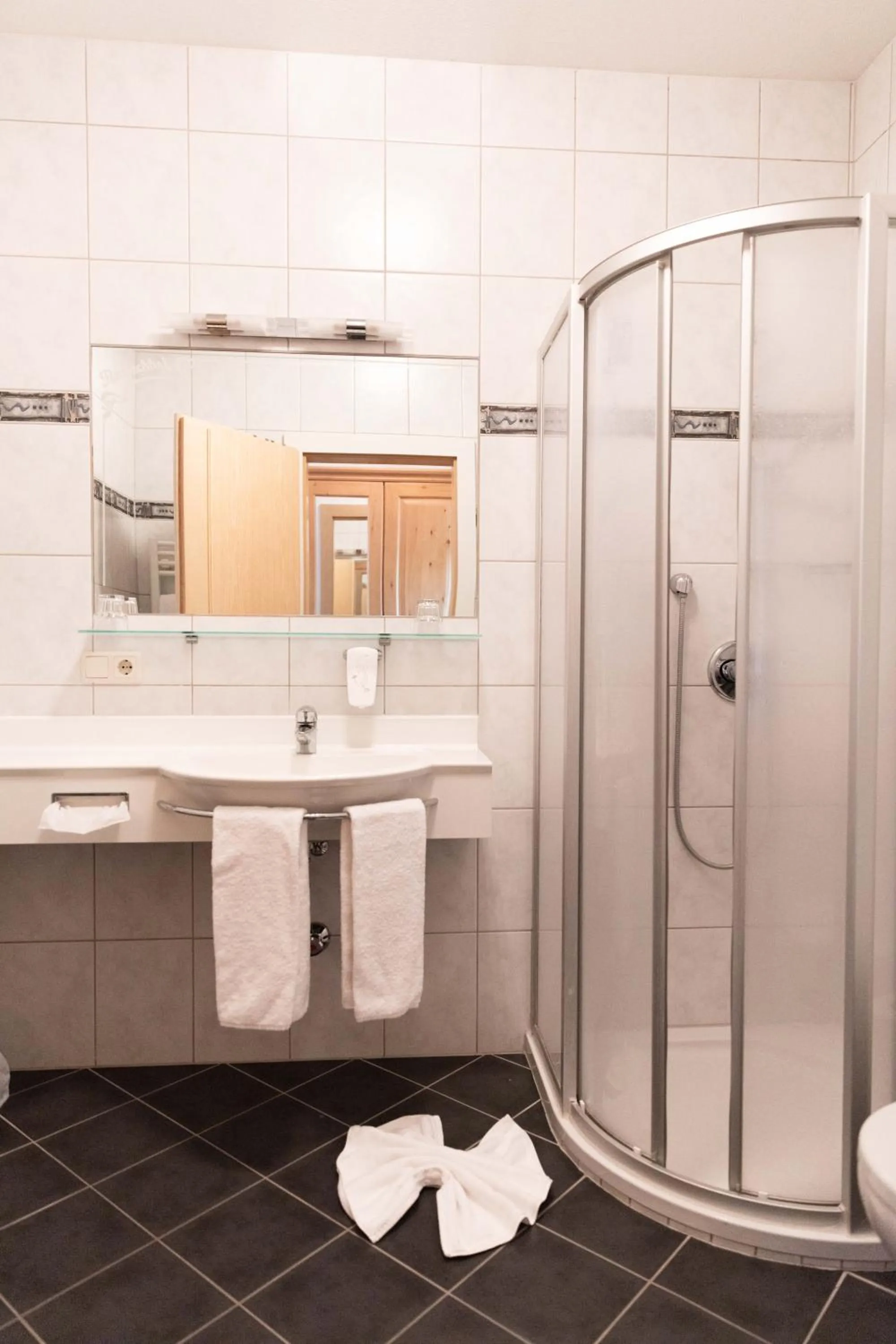 Shower in Hotel Rotlechhof