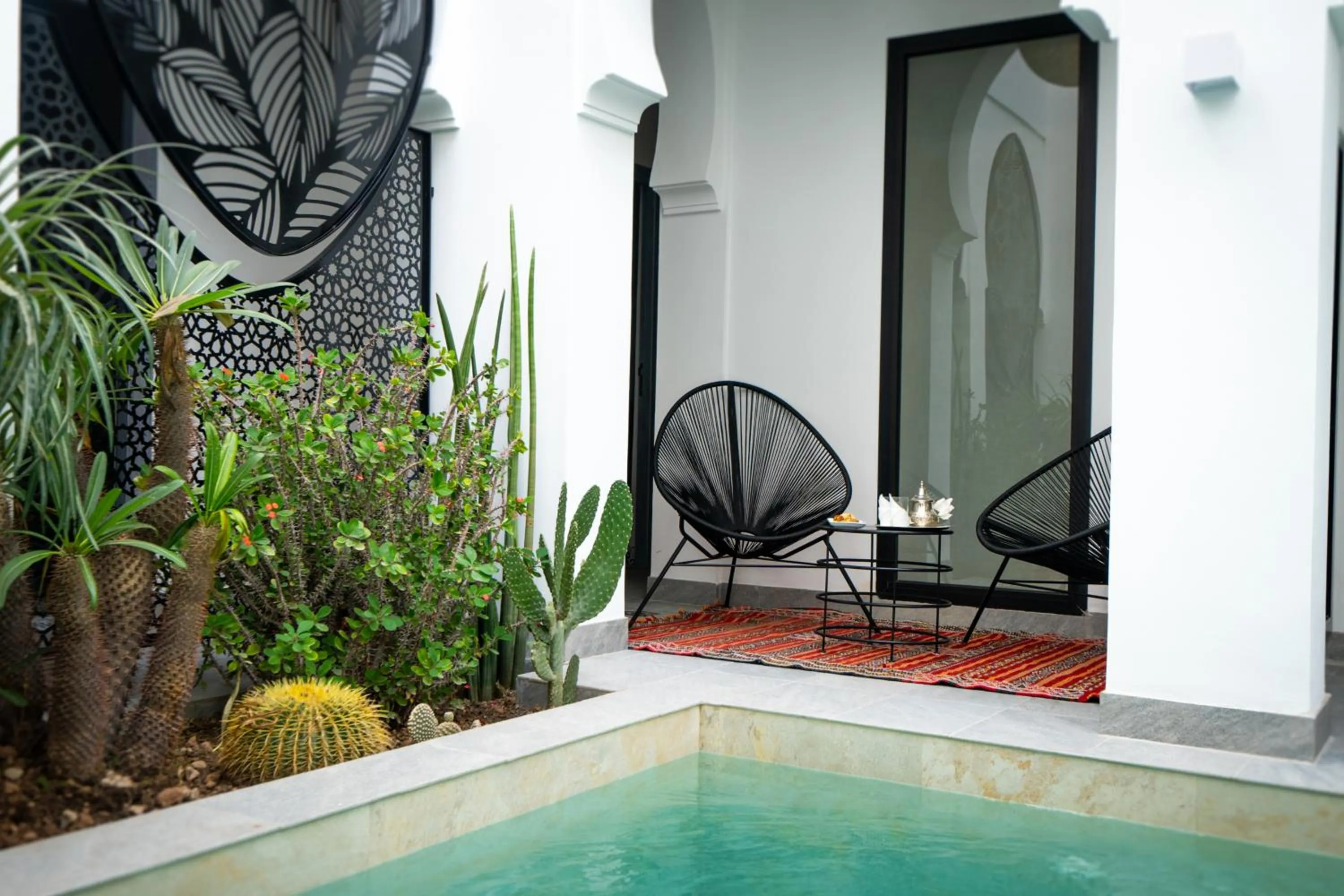 Seating area in Riad Shanima SPA Marrakech