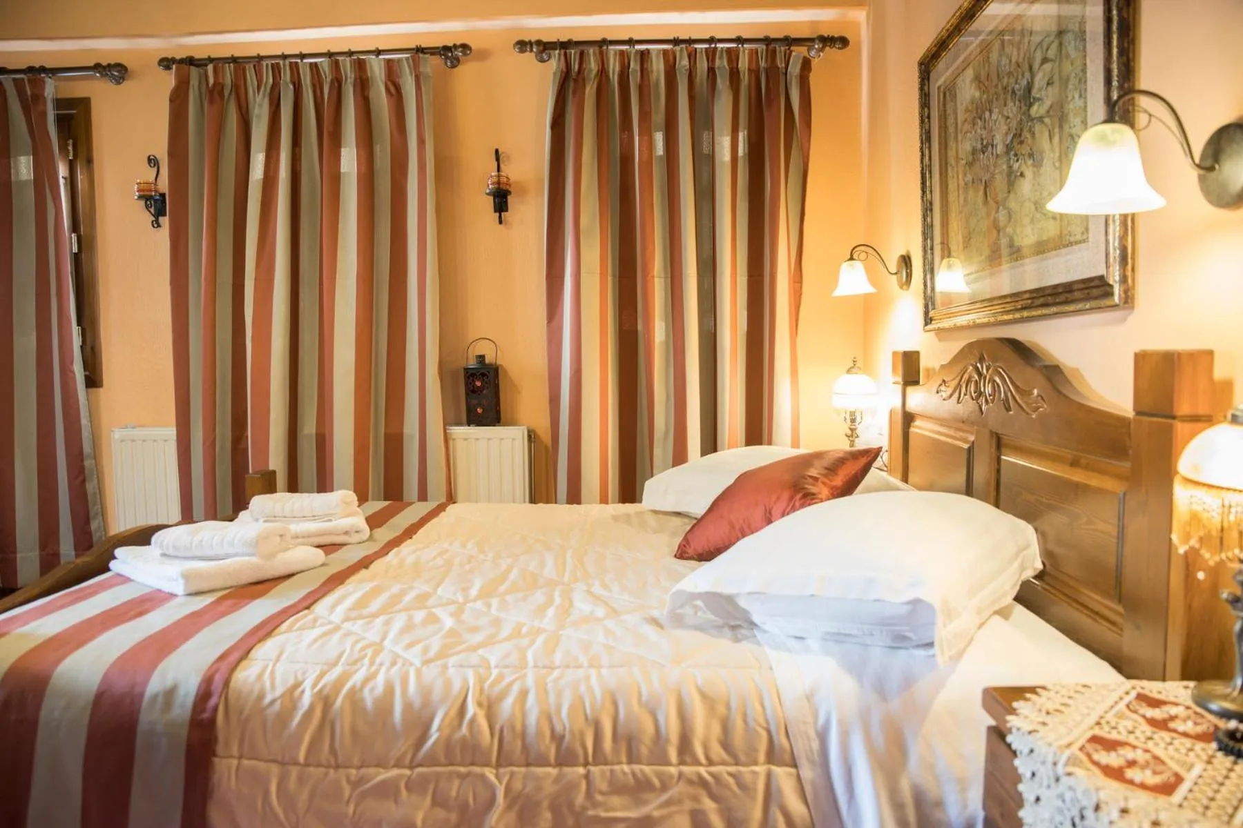 Bed in Archontiko Tsiboni