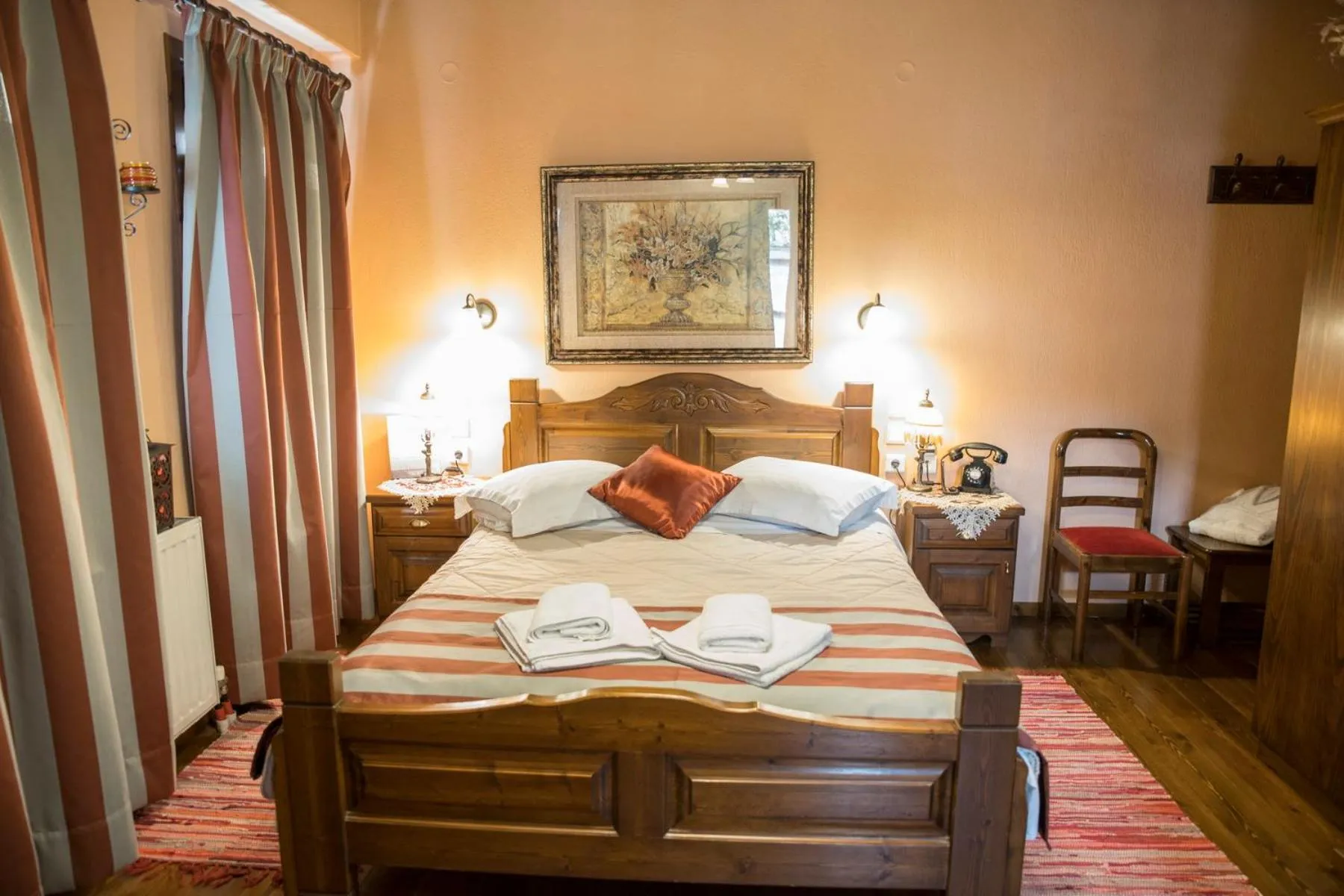 Bed in Archontiko Tsiboni