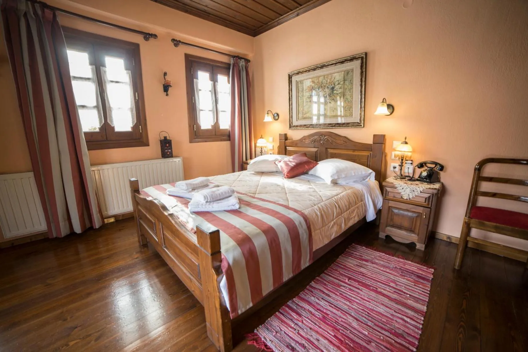 Bed in Archontiko Tsiboni