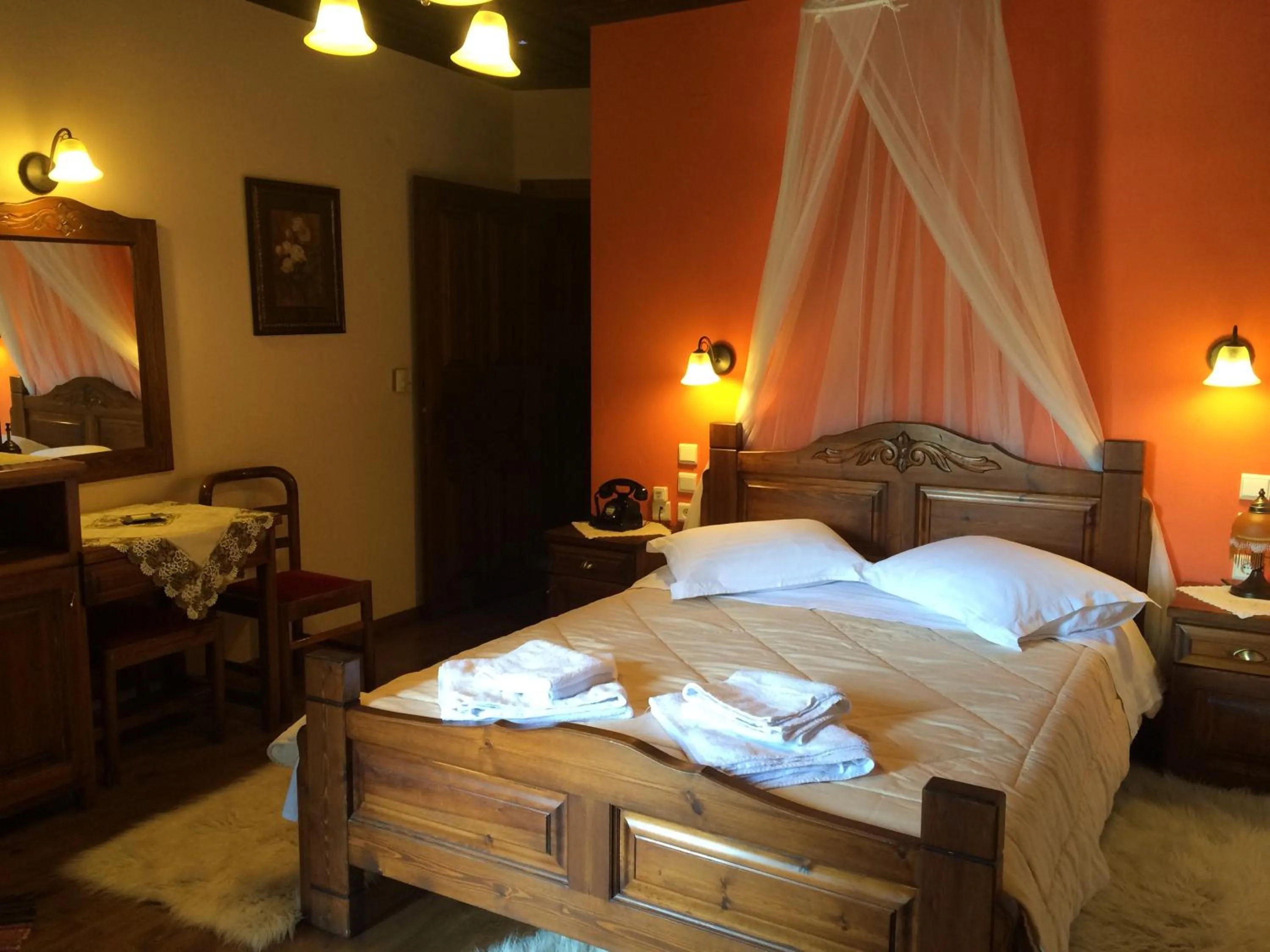 Bed in Archontiko Tsiboni