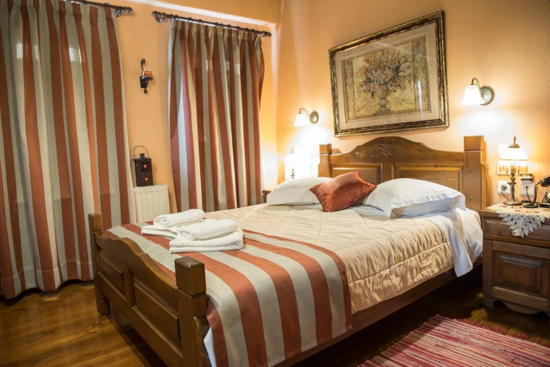 Bed in Archontiko Tsiboni