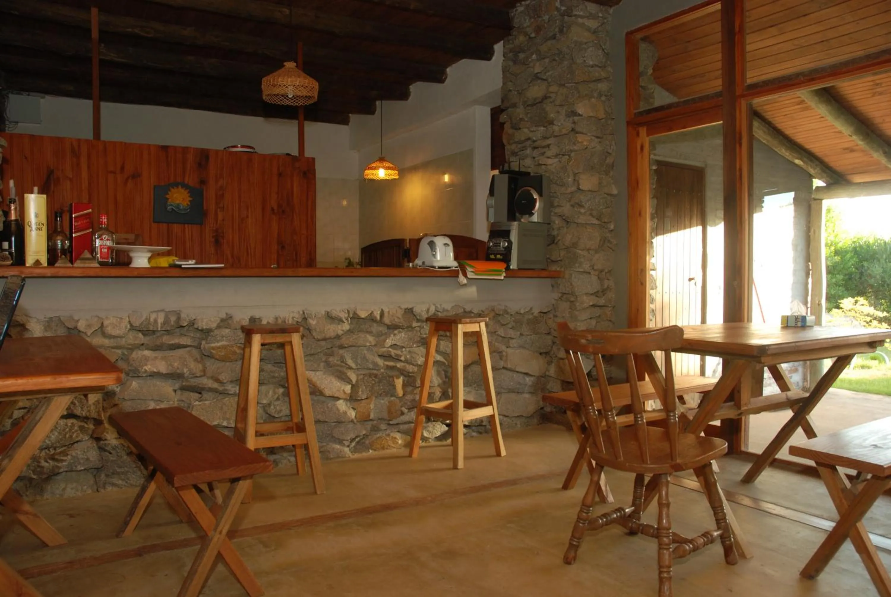 Lounge or bar in Hotel El Refugio nudista naturista opcional