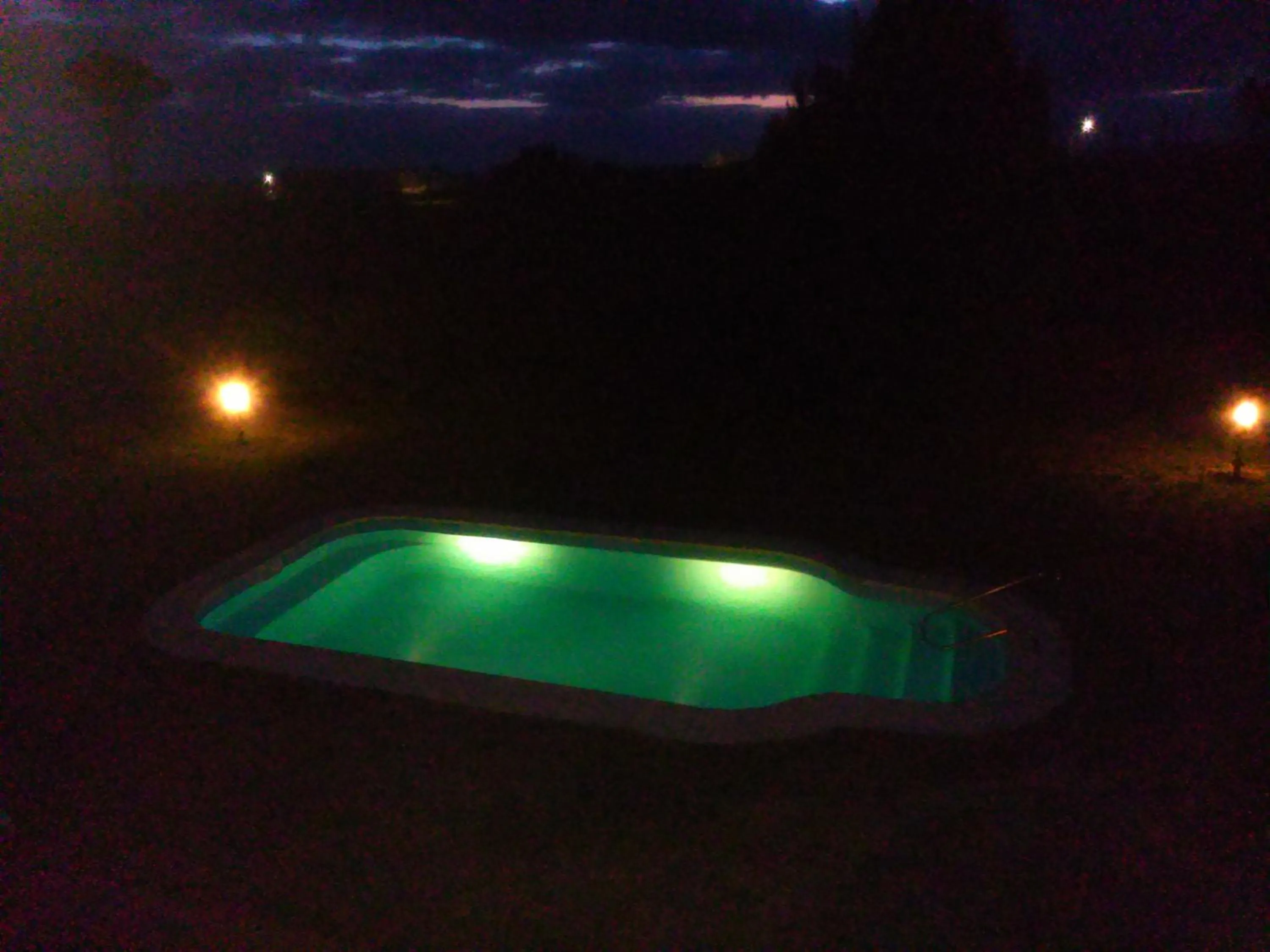 Pool view in Hotel El Refugio nudista naturista opcional