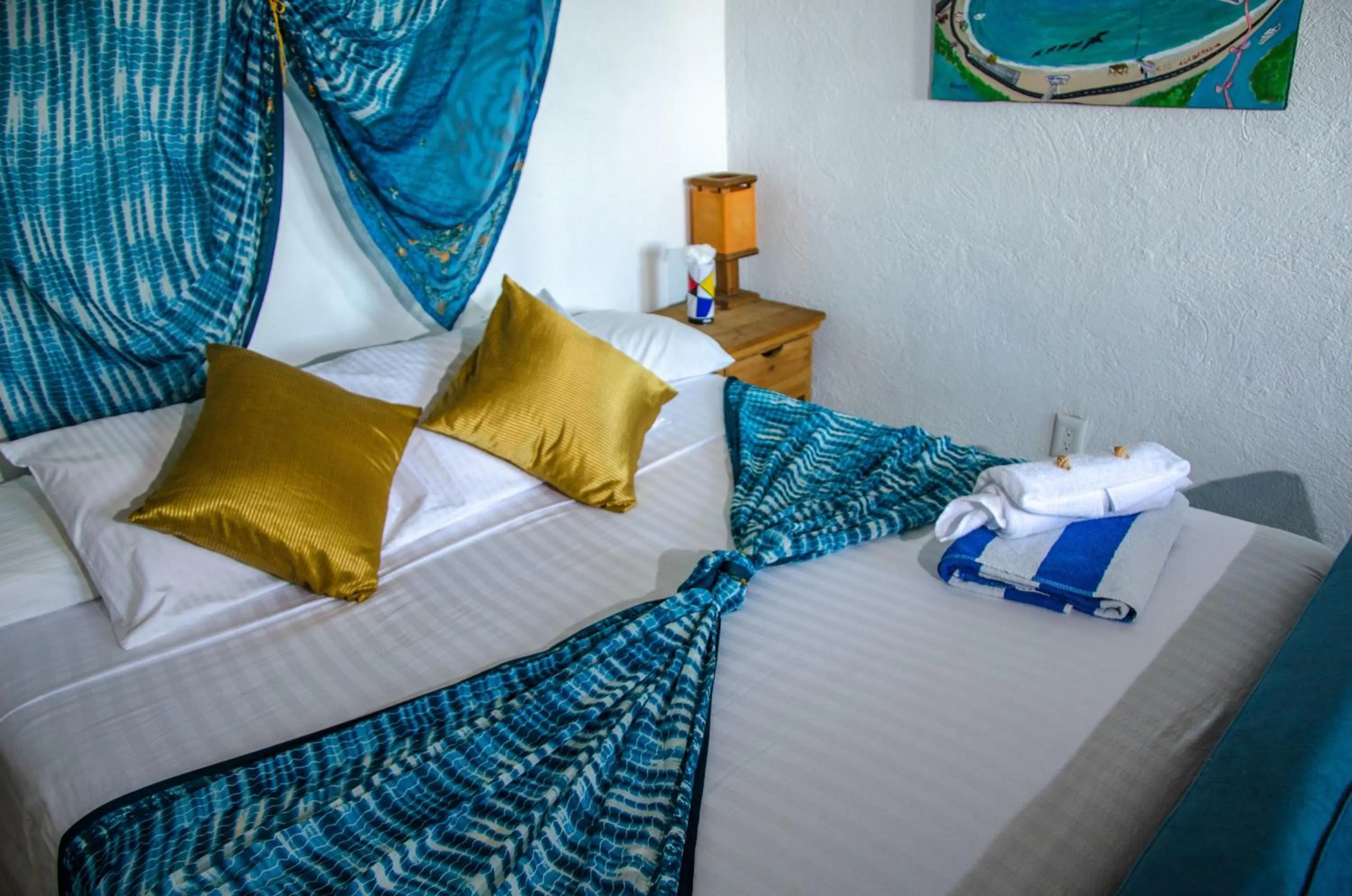 Decorative detail, Bed in Hotel Gilda