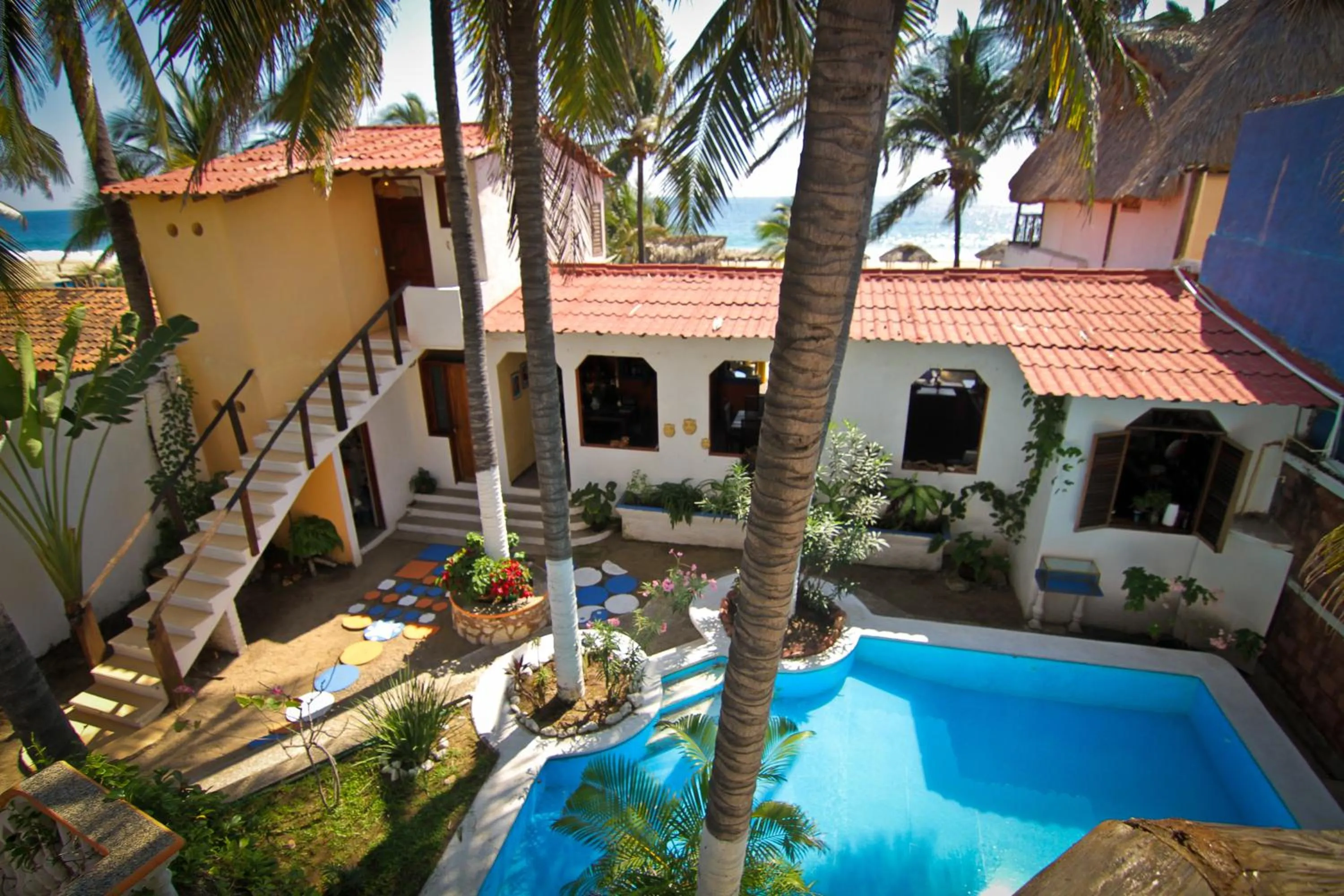 Pool view in Hotel Gilda