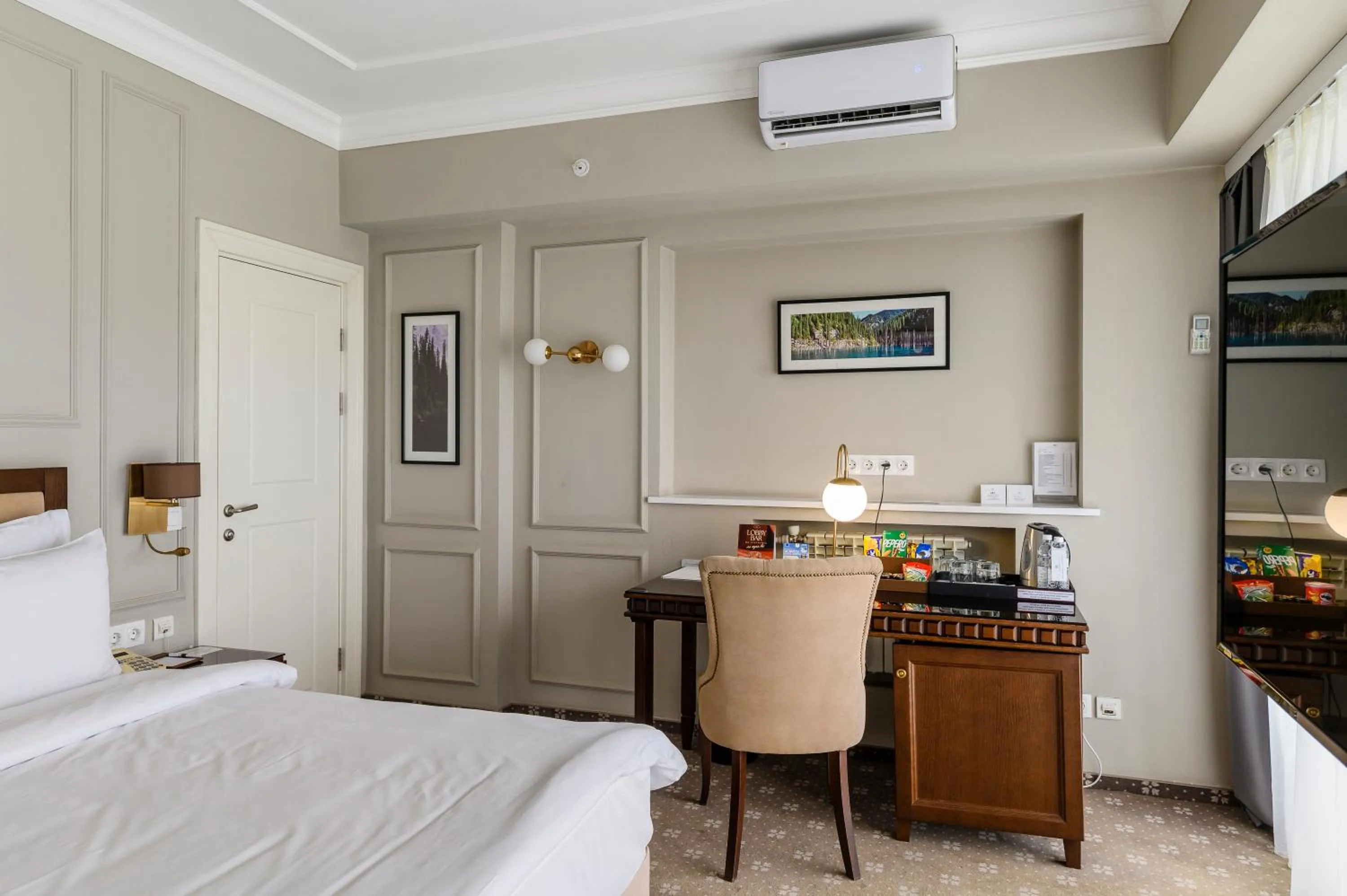 Photo of the whole room, Bed in Almaty Hotel