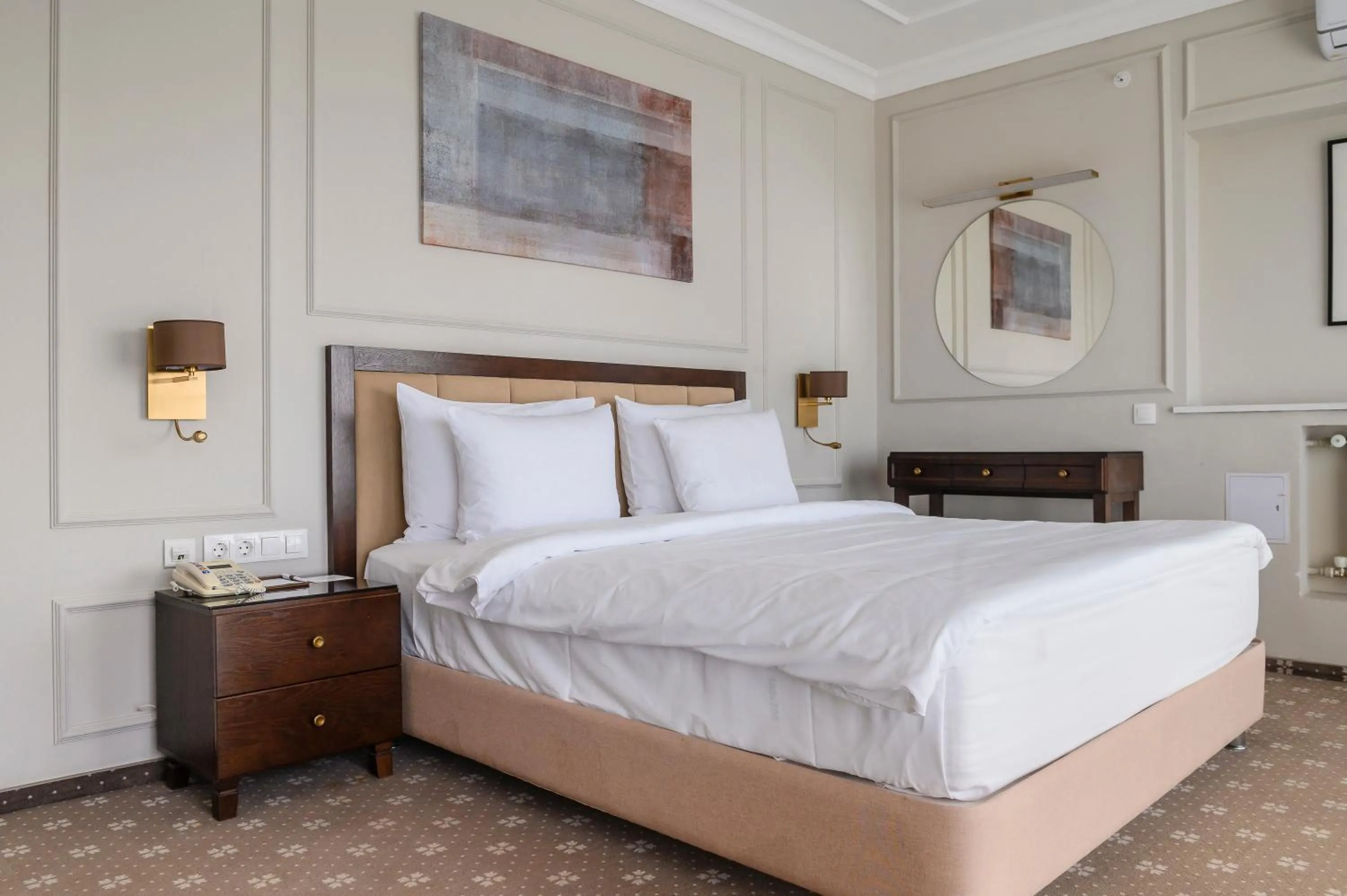 Photo of the whole room, Bed in Almaty Hotel