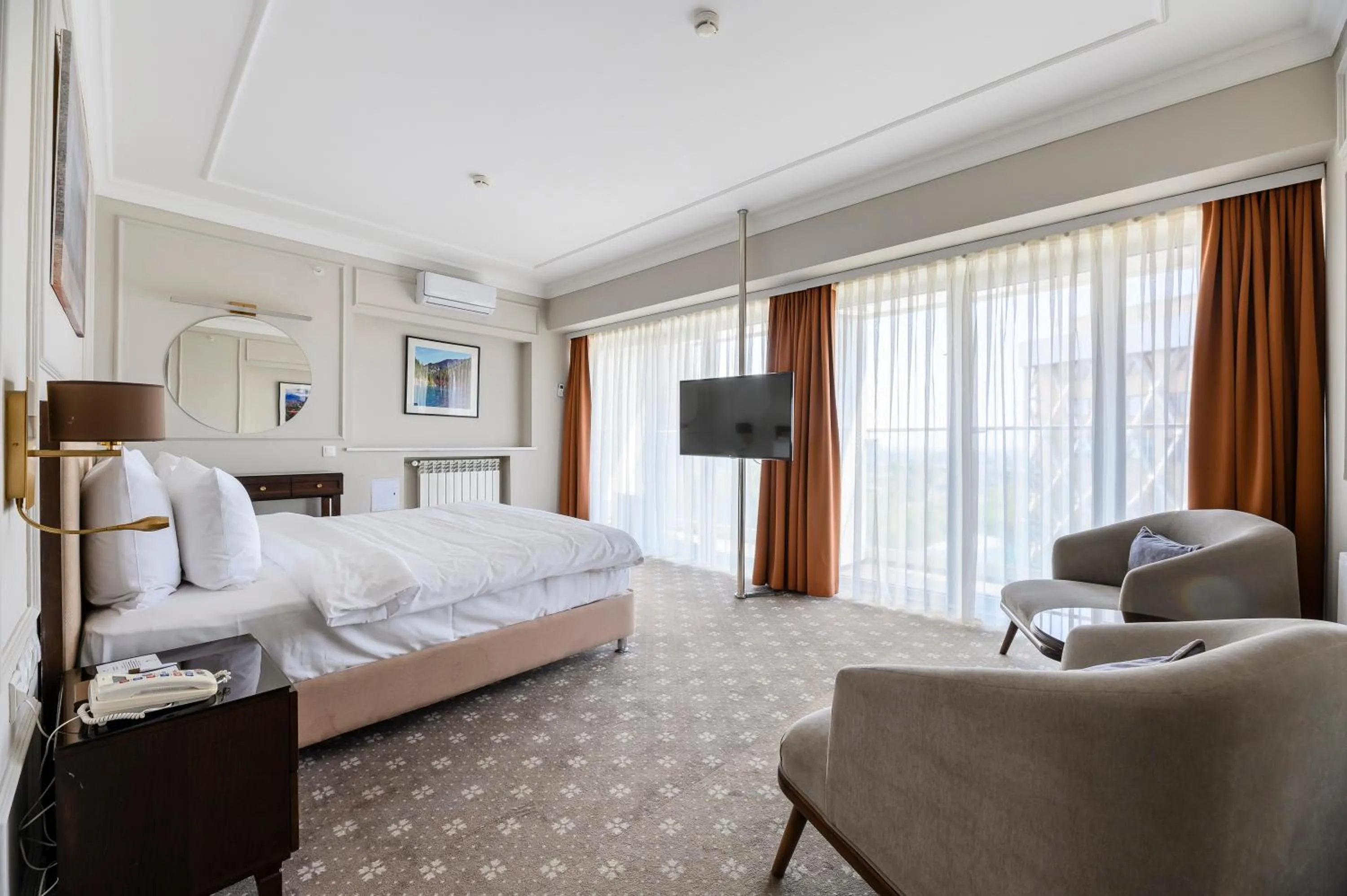 Photo of the whole room, Bed in Almaty Hotel