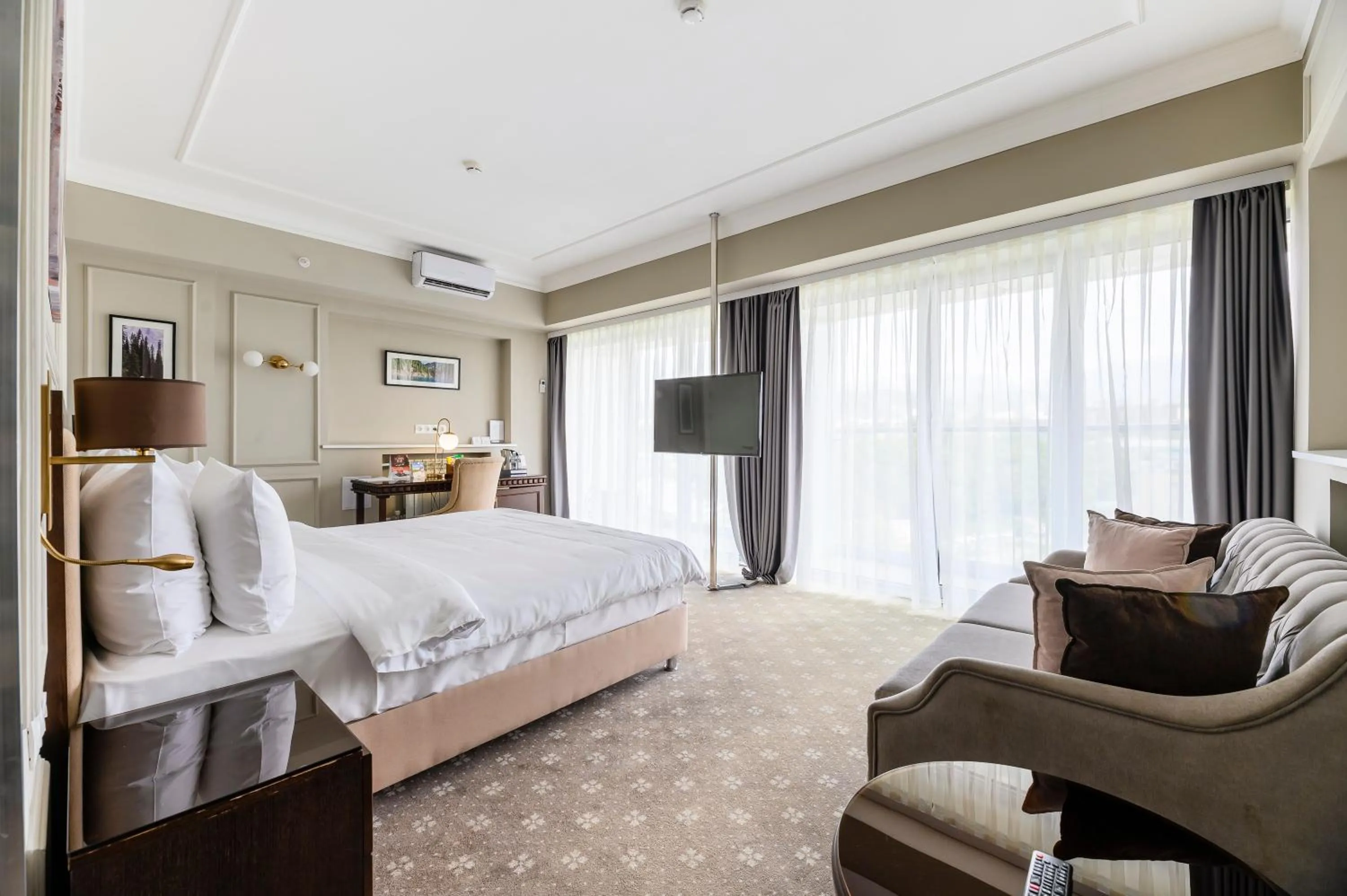 Photo of the whole room, Bed in Almaty Hotel