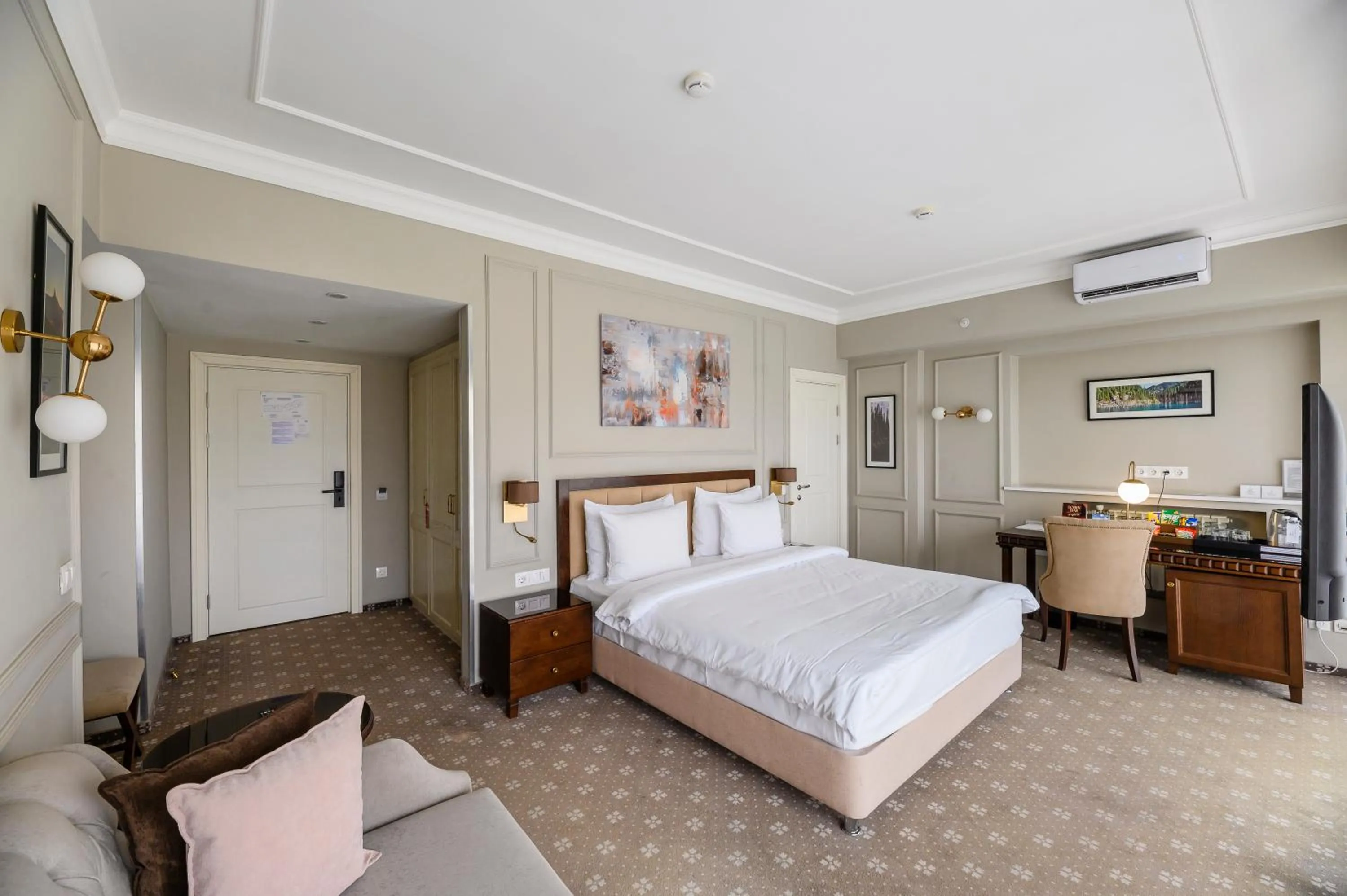 Photo of the whole room, Bed in Almaty Hotel