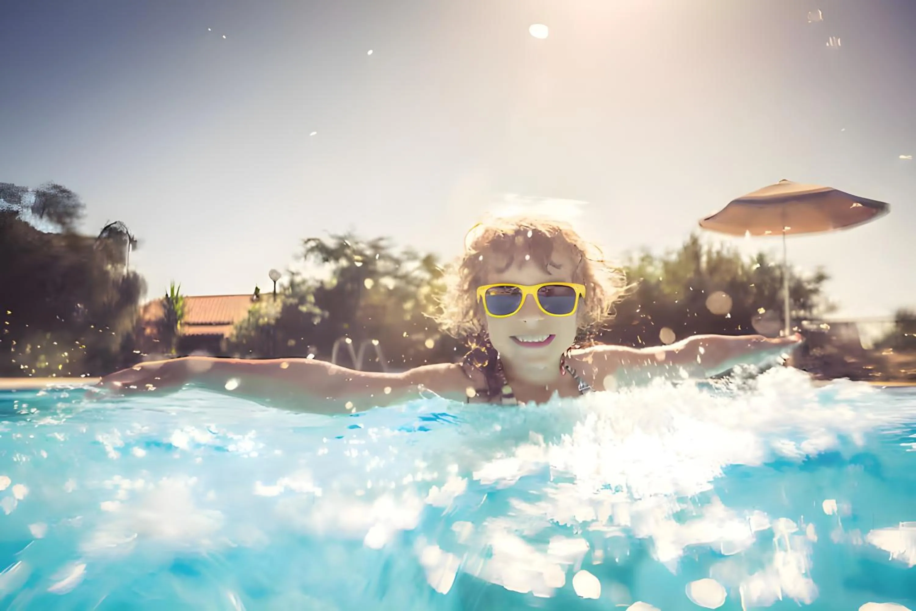 Swimming pool in Days-Inn by Wyndham Bakersfield