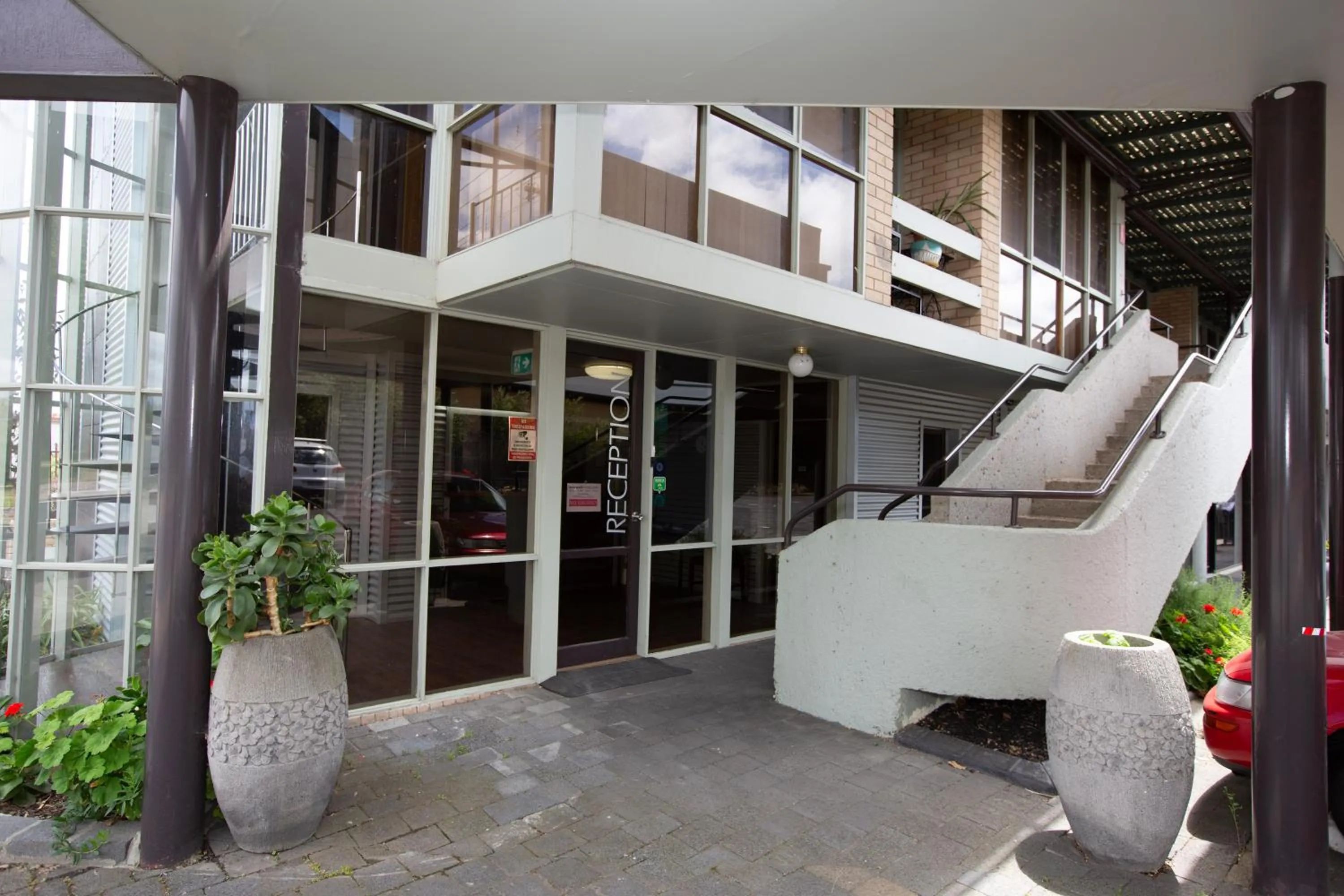 Facade/entrance in The Olive Tree Motel