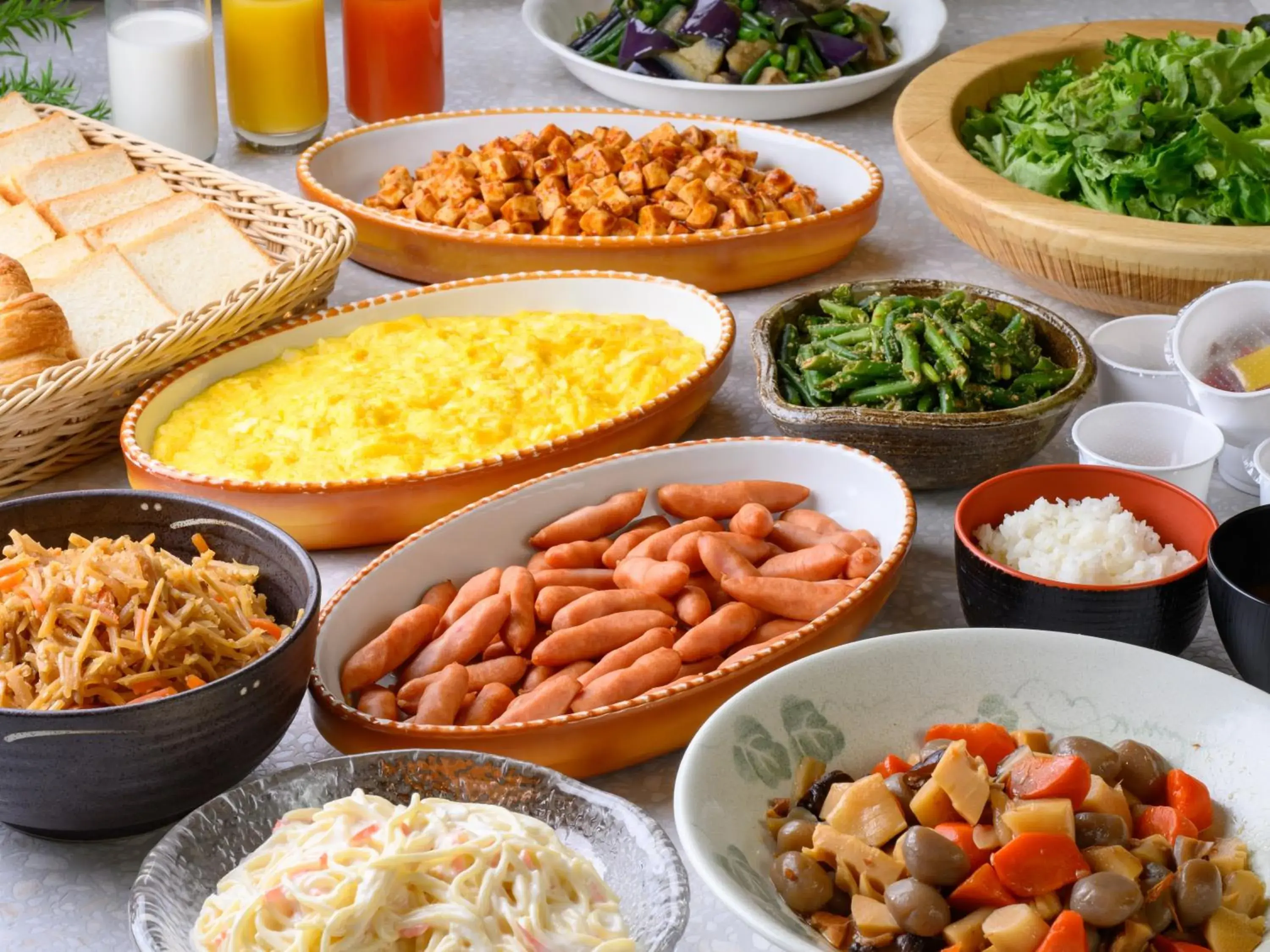 Breakfast in Hotel Econo Fukui Station Breakfast in Hotel Econo Fukui Station