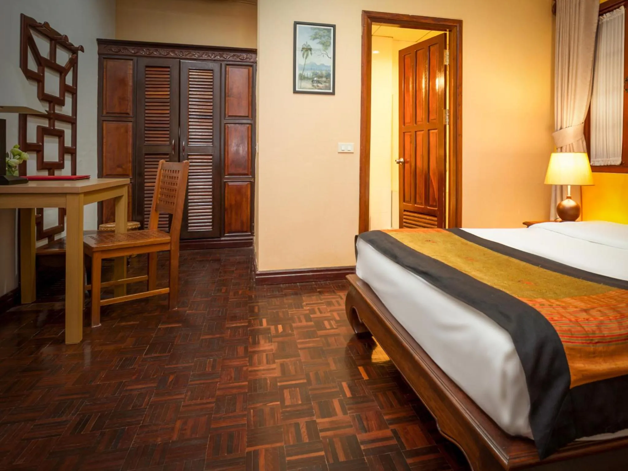 Photo of the whole room, Bed in Chandara Boutique Hotel