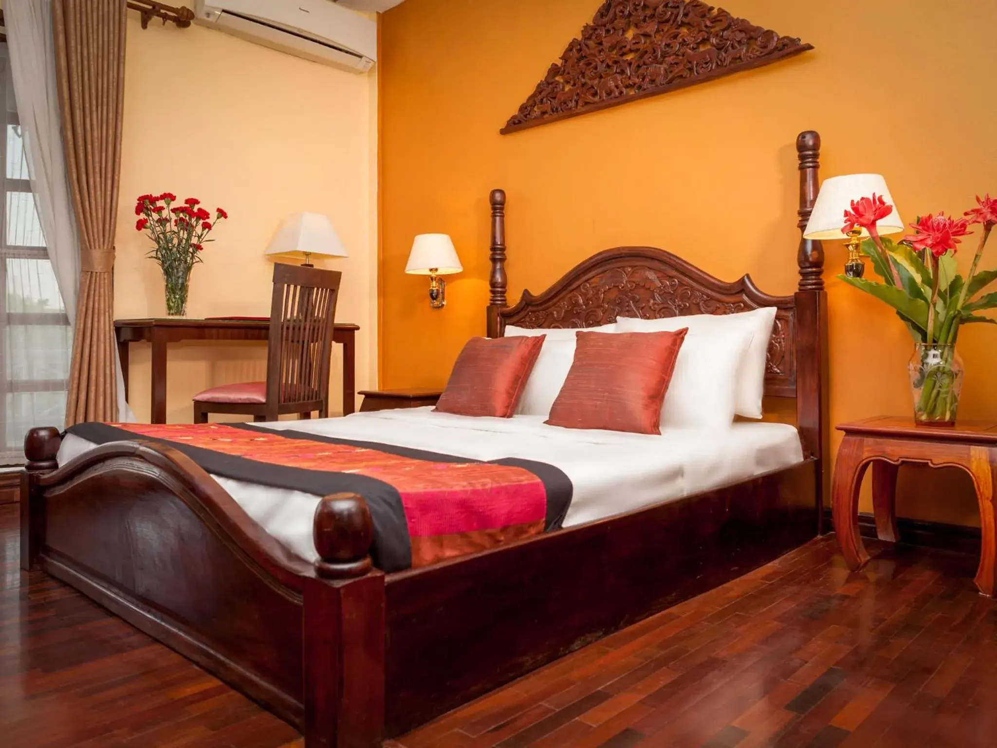 Bed in Chandara Boutique Hotel Bed in Chandara Boutique Hotel