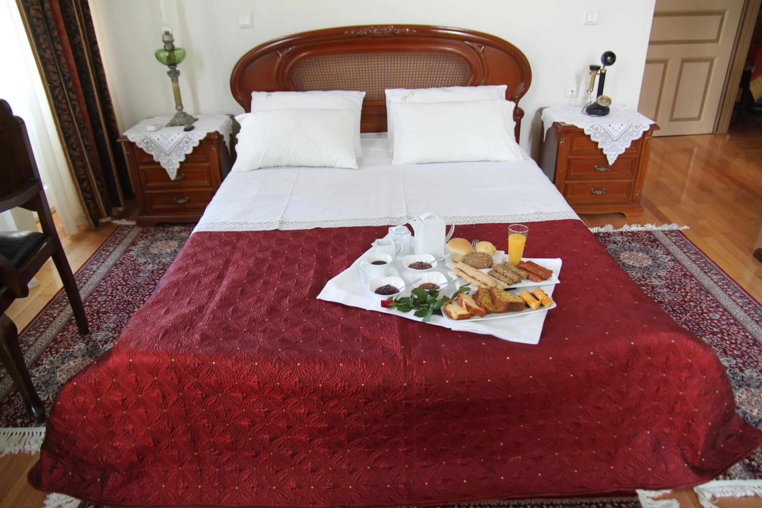 Bed in Hotel Panellinion