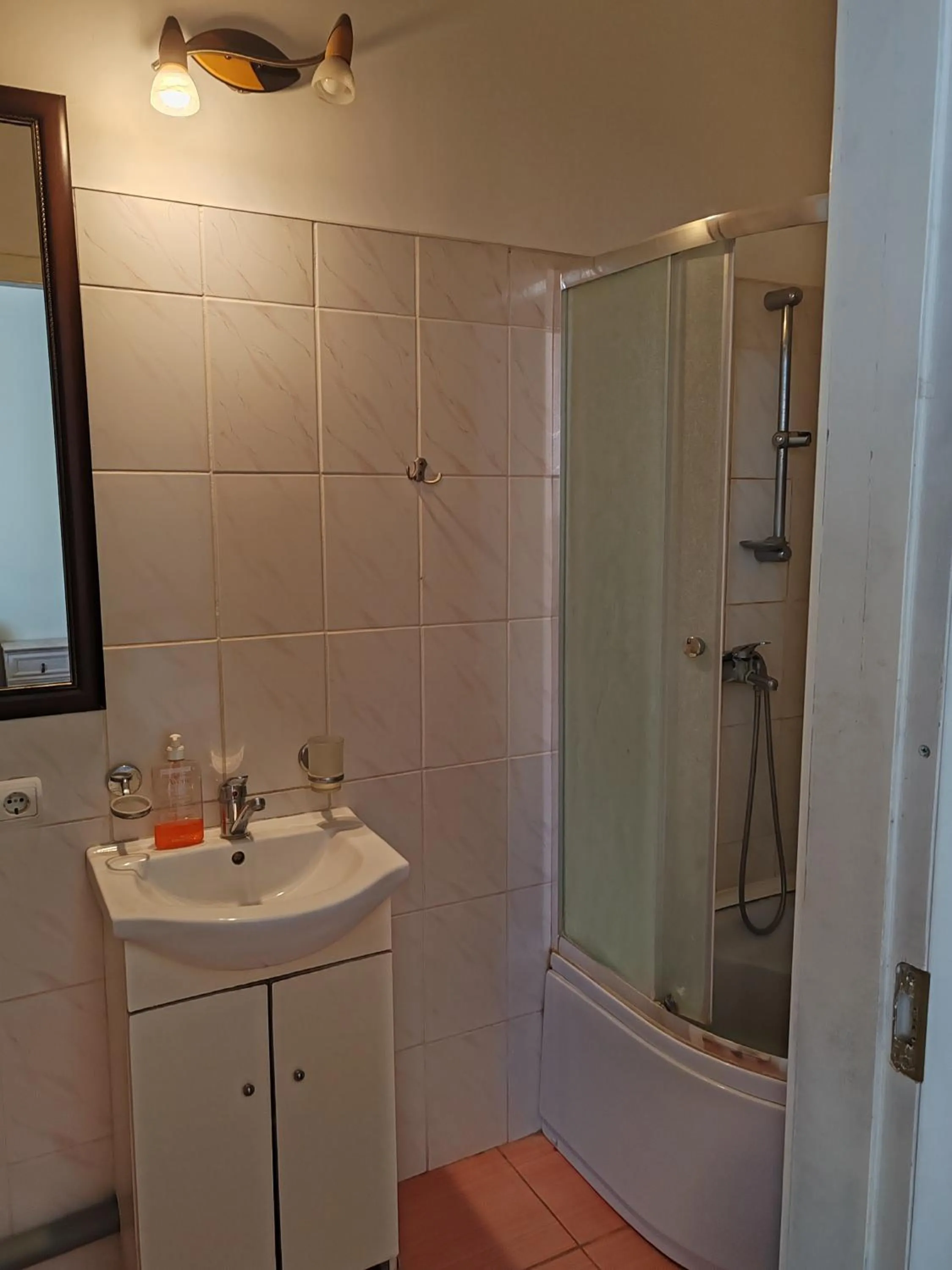 Shower in Hotel Ludza