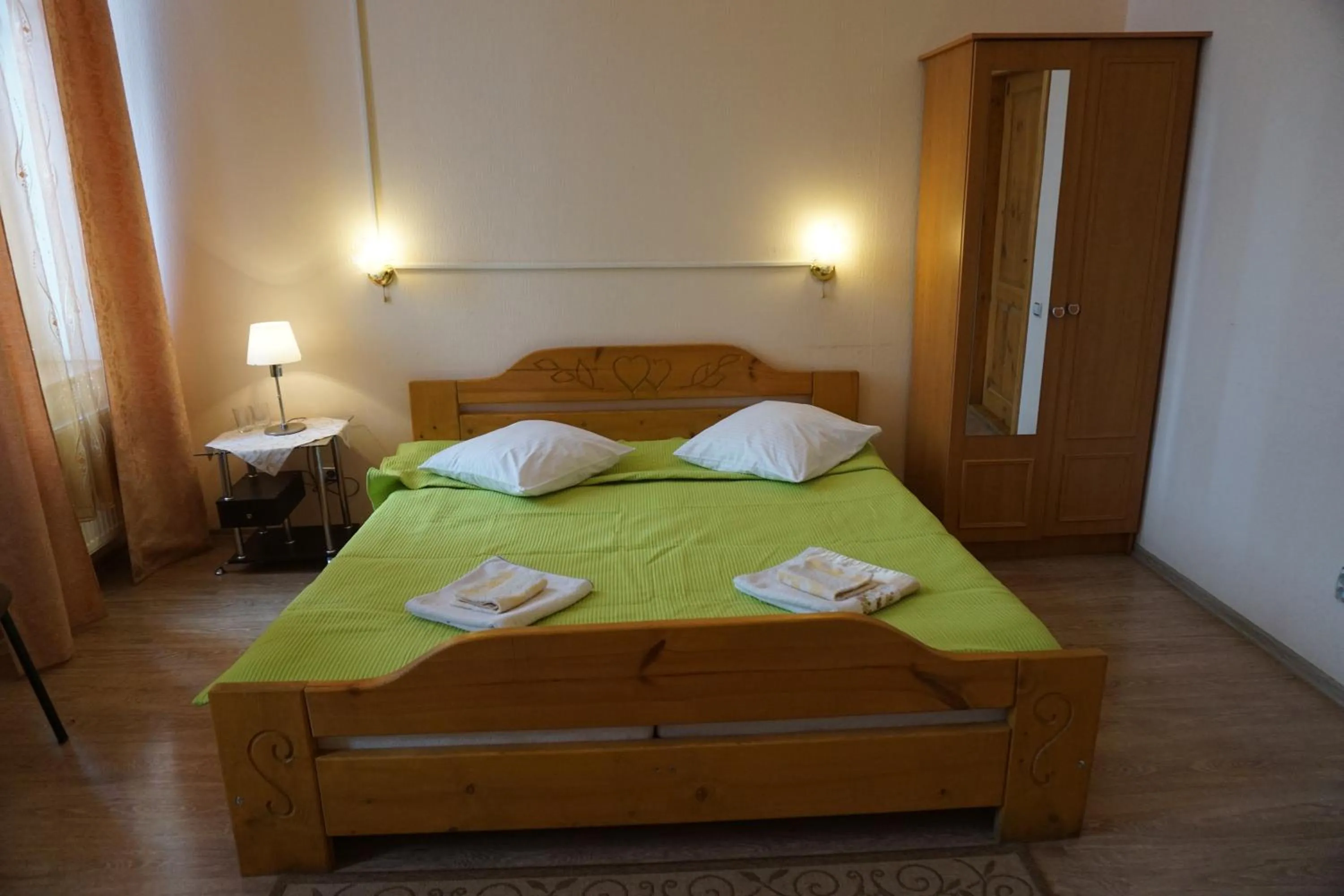 Bedroom, Bed in Hotel Ludza