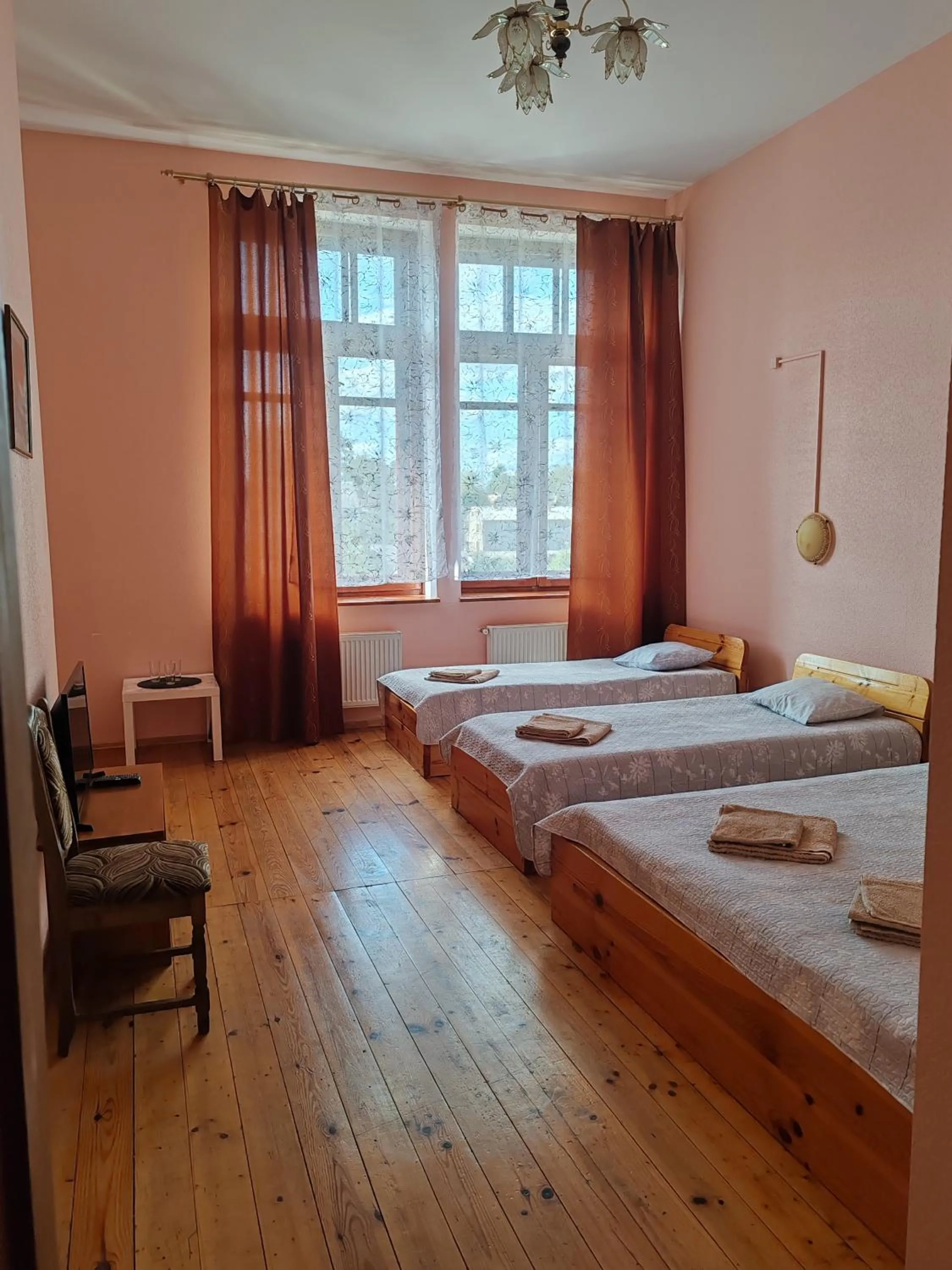 Bed in Hotel Ludza
