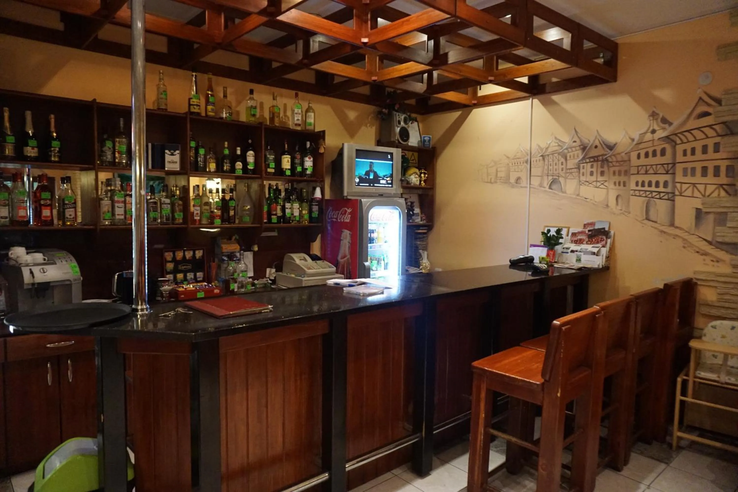 Lounge or bar in Hotel Ludza