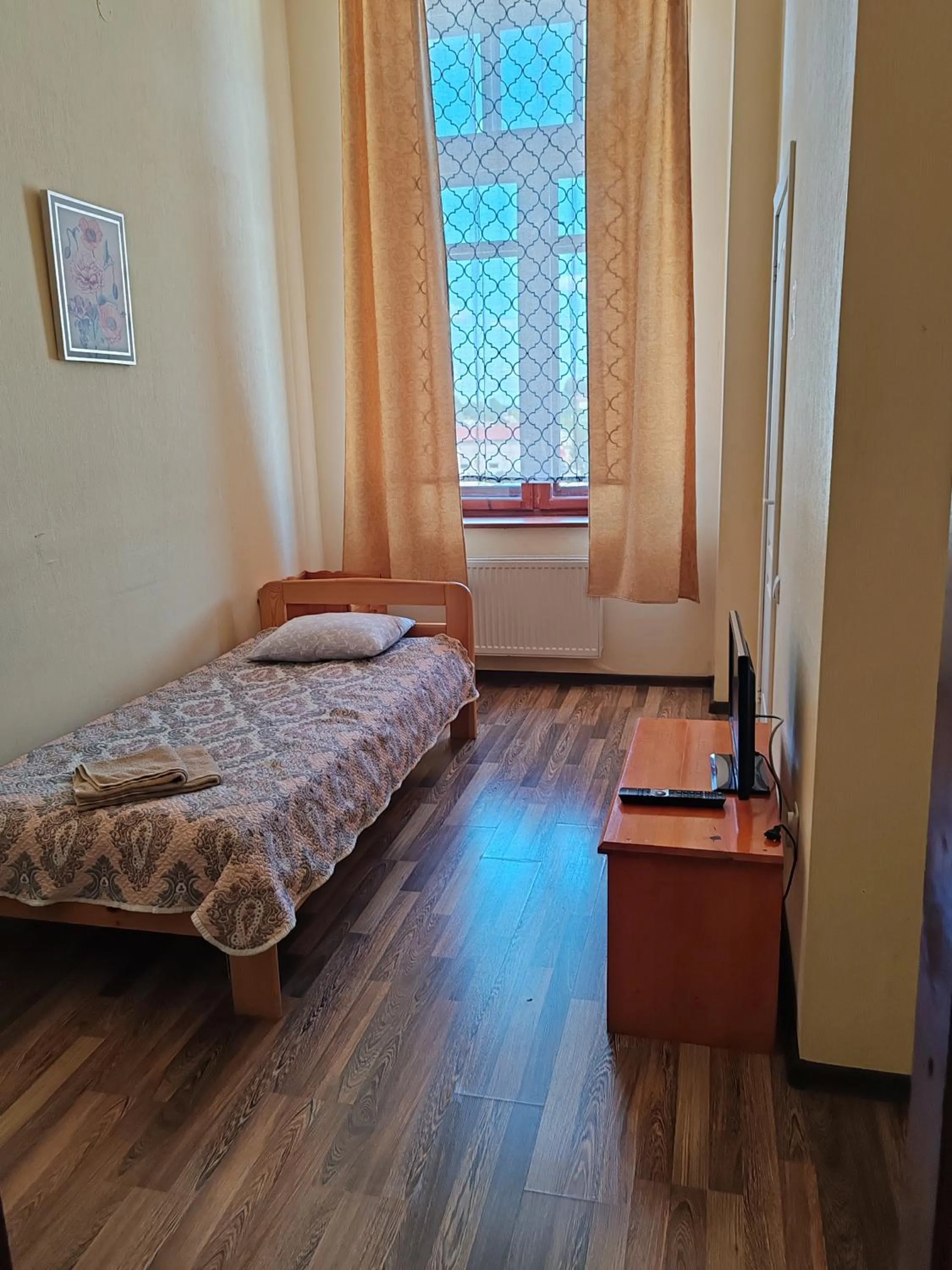 Bed in Hotel Ludza