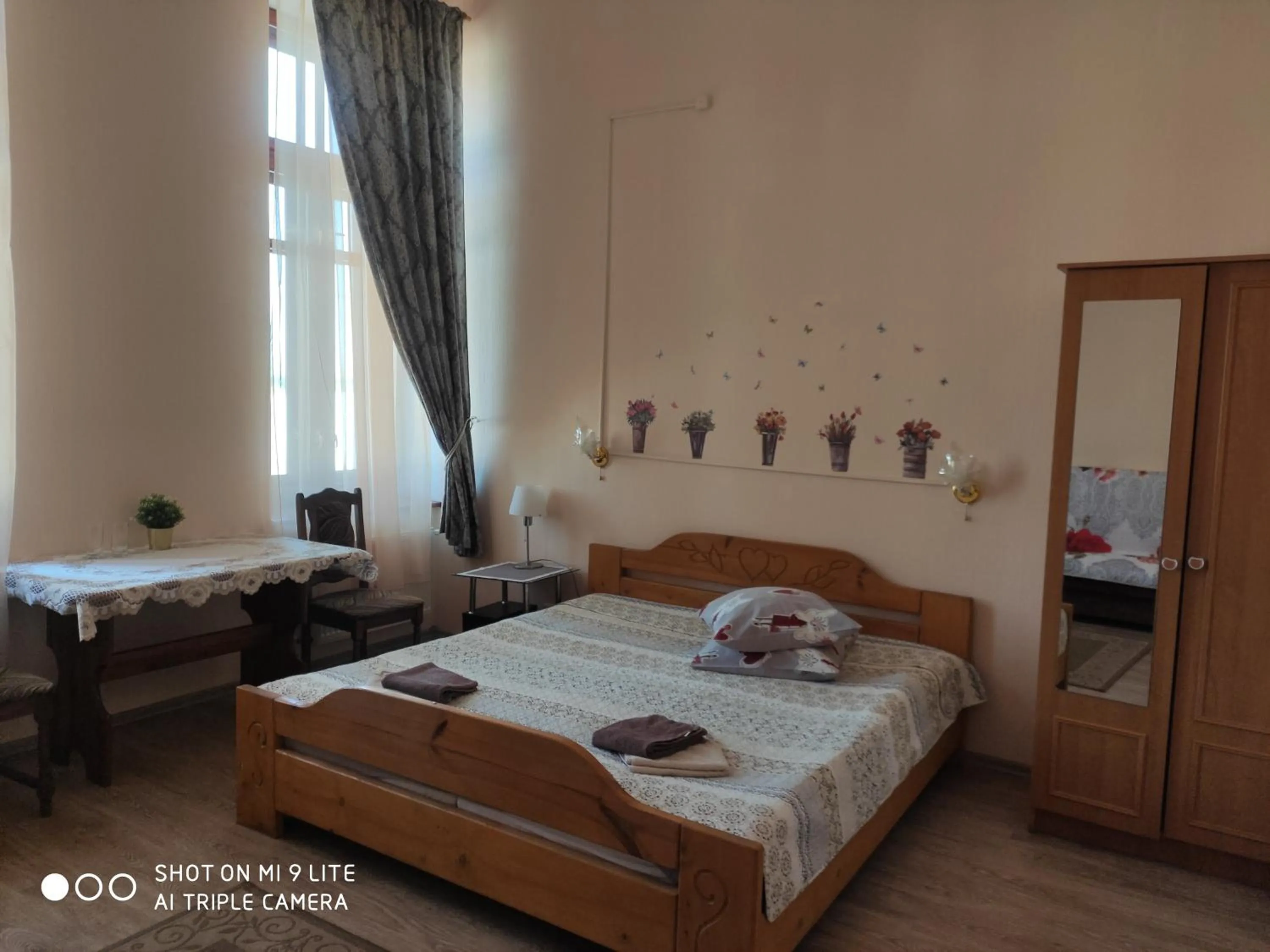 Bed in Hotel Ludza