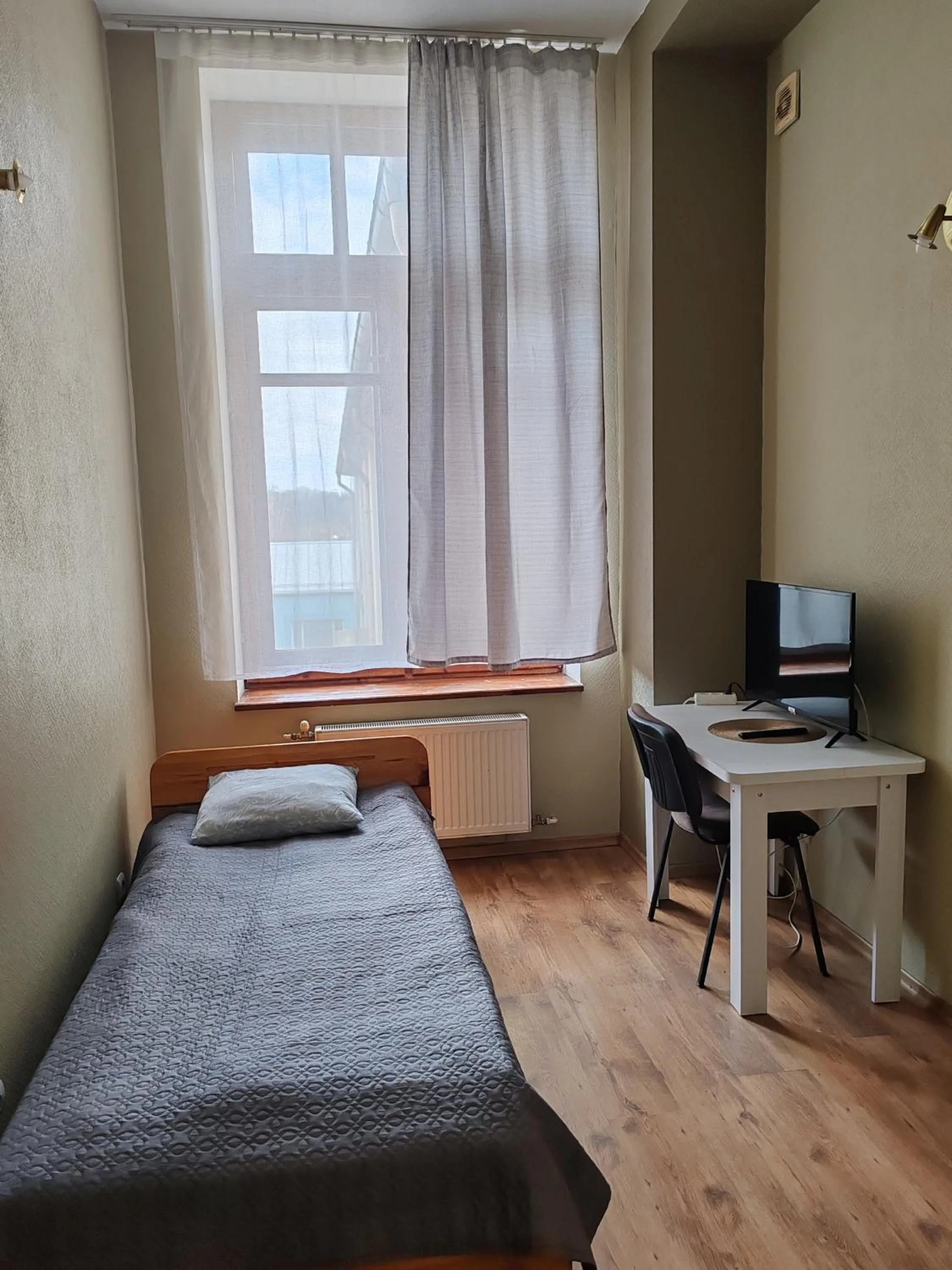 Bed in Hotel Ludza