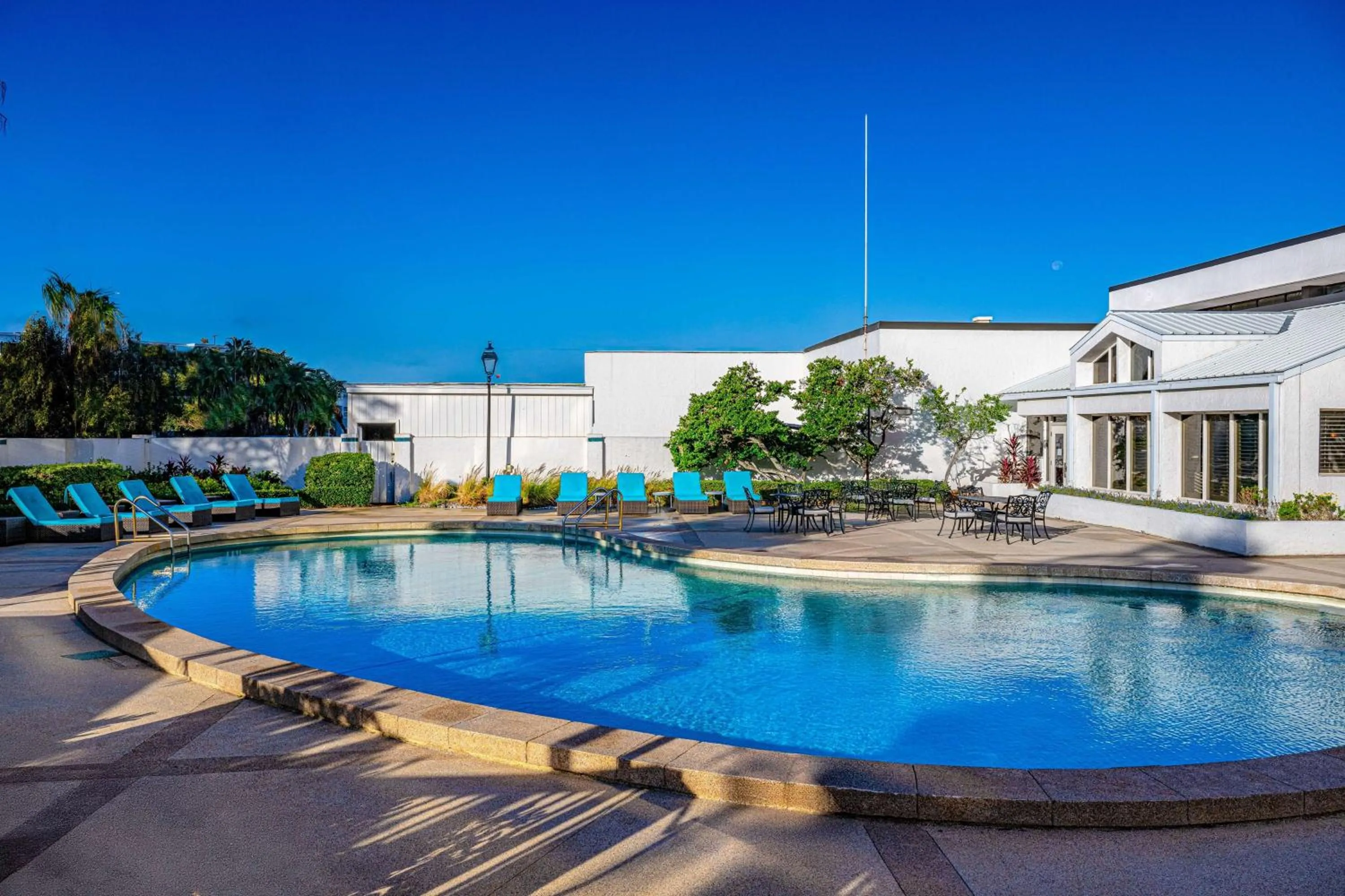 Pool view in Hilton Tampa Airport Westshore