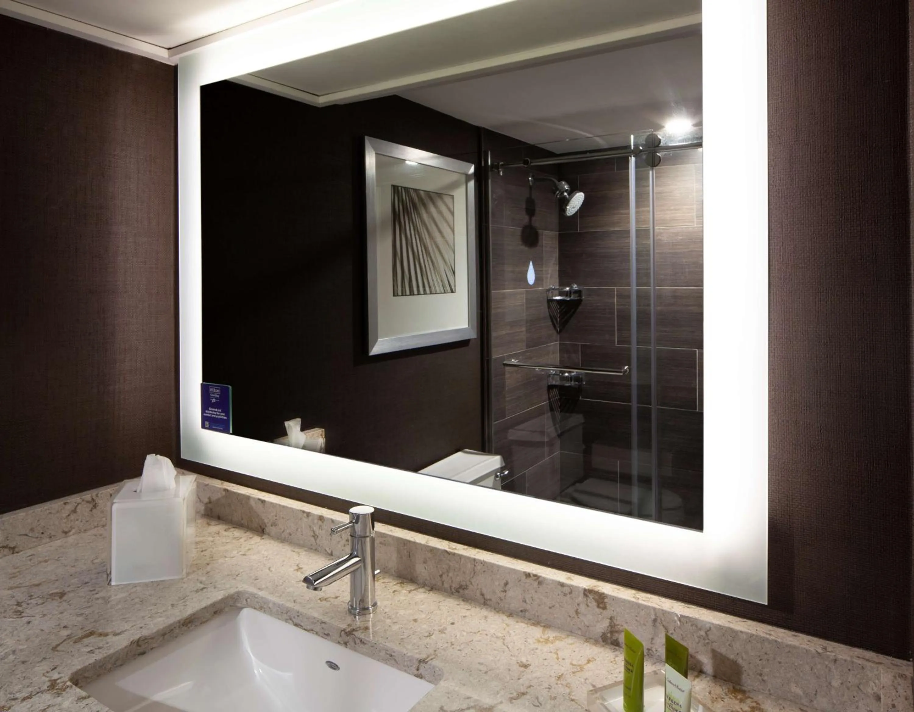 Bathroom in Hilton Tampa Airport Westshore