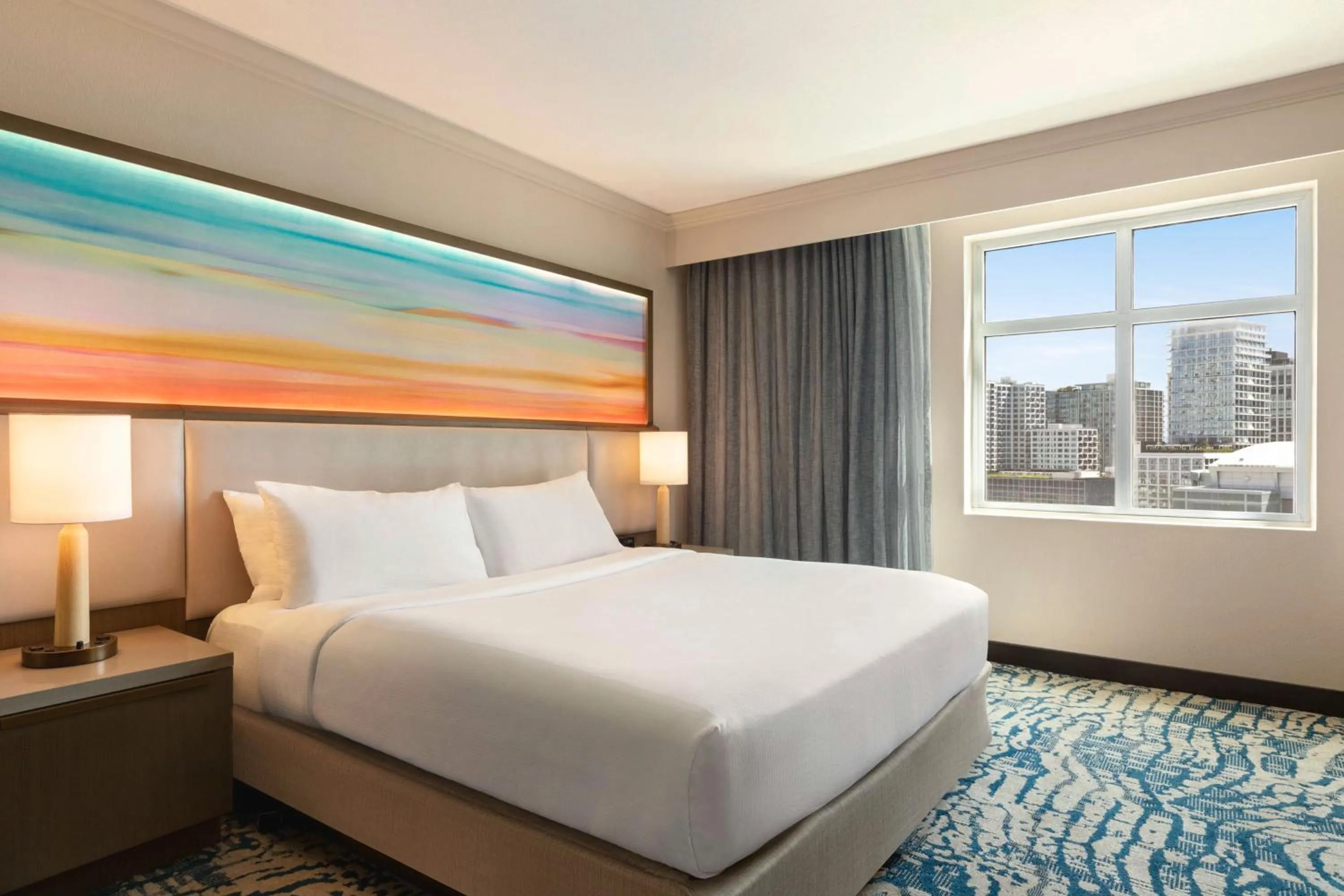 Bed in Embassy Suites by Hilton Tampa Downtown Convention Center