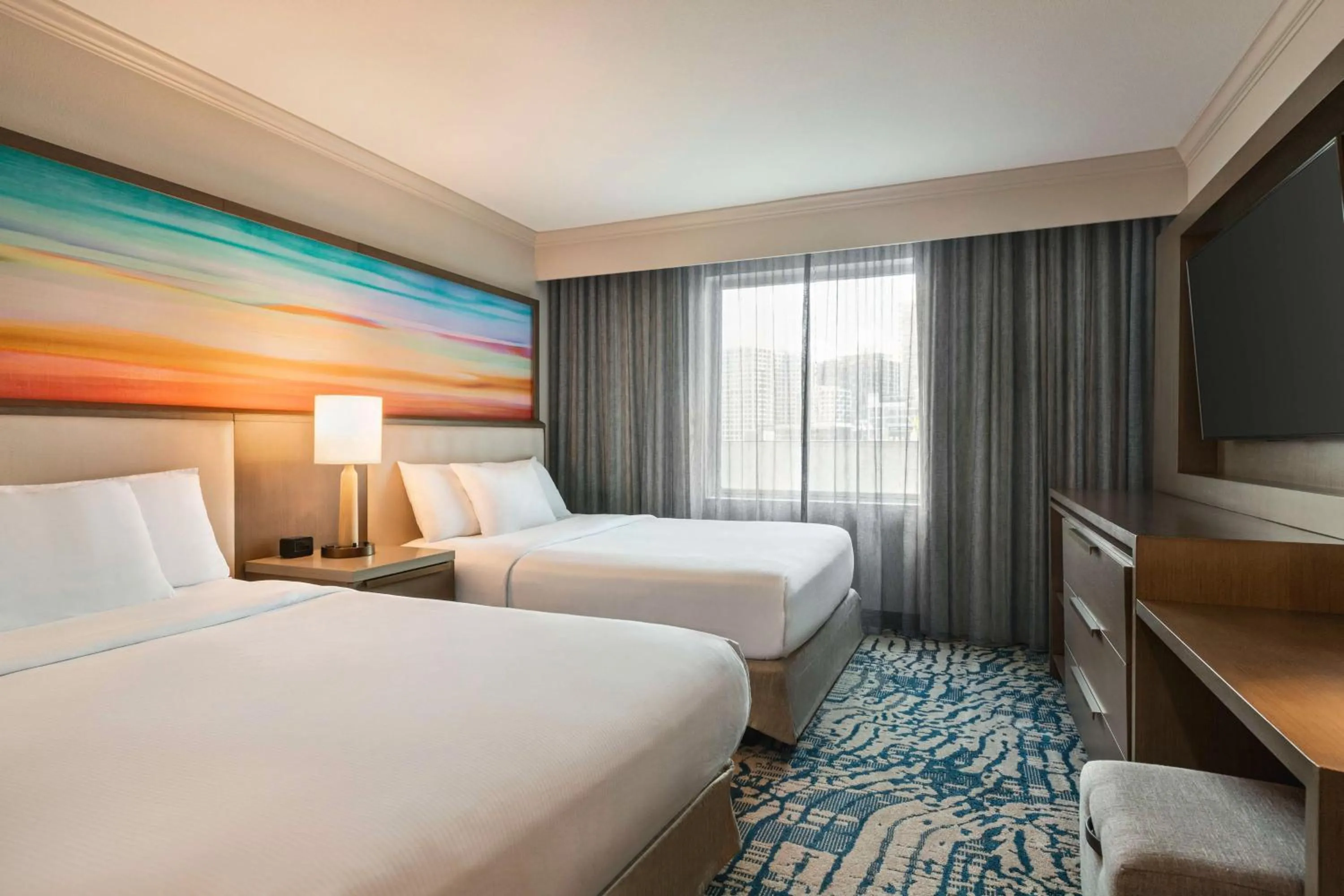 View (from property/room), Bed in Embassy Suites by Hilton Tampa Downtown Convention Center