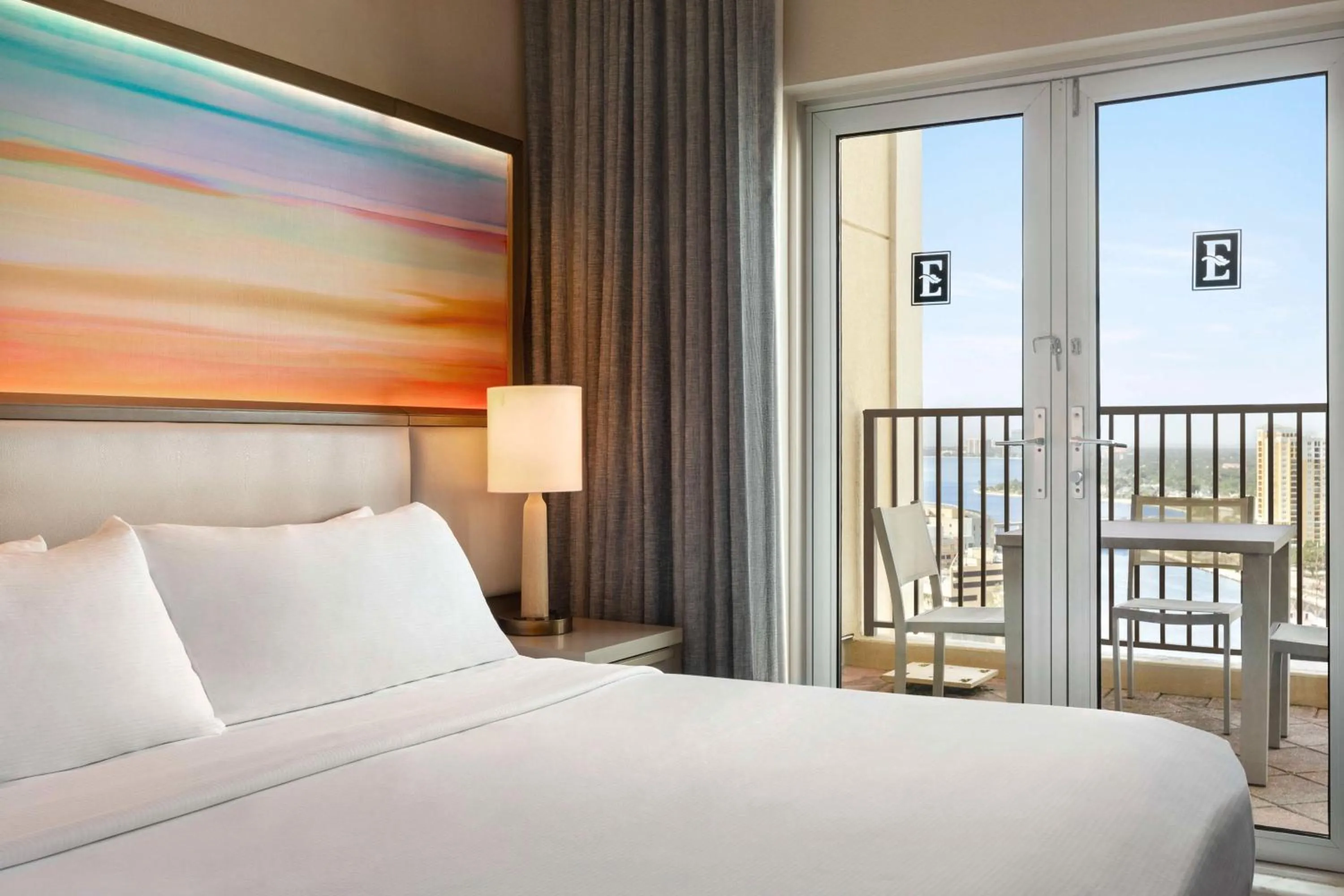 View (from property/room), Bed in Embassy Suites by Hilton Tampa Downtown Convention Center